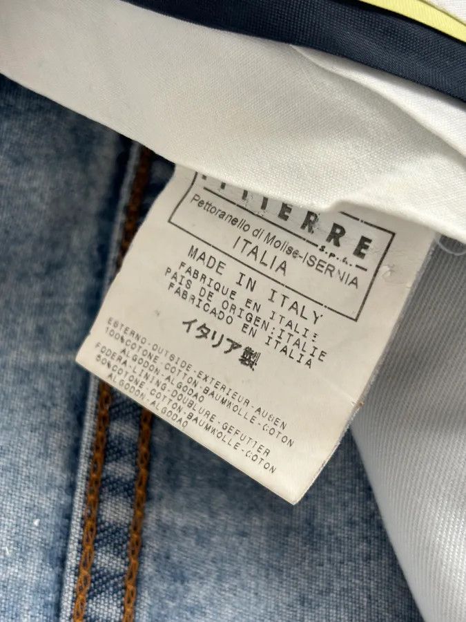 Dolce & Gabbana AW2004 Dolce & Gabbana Light Blue Denim International Flag Patch Jeans Size US 34 / EU 50 - 12 Thumbnail