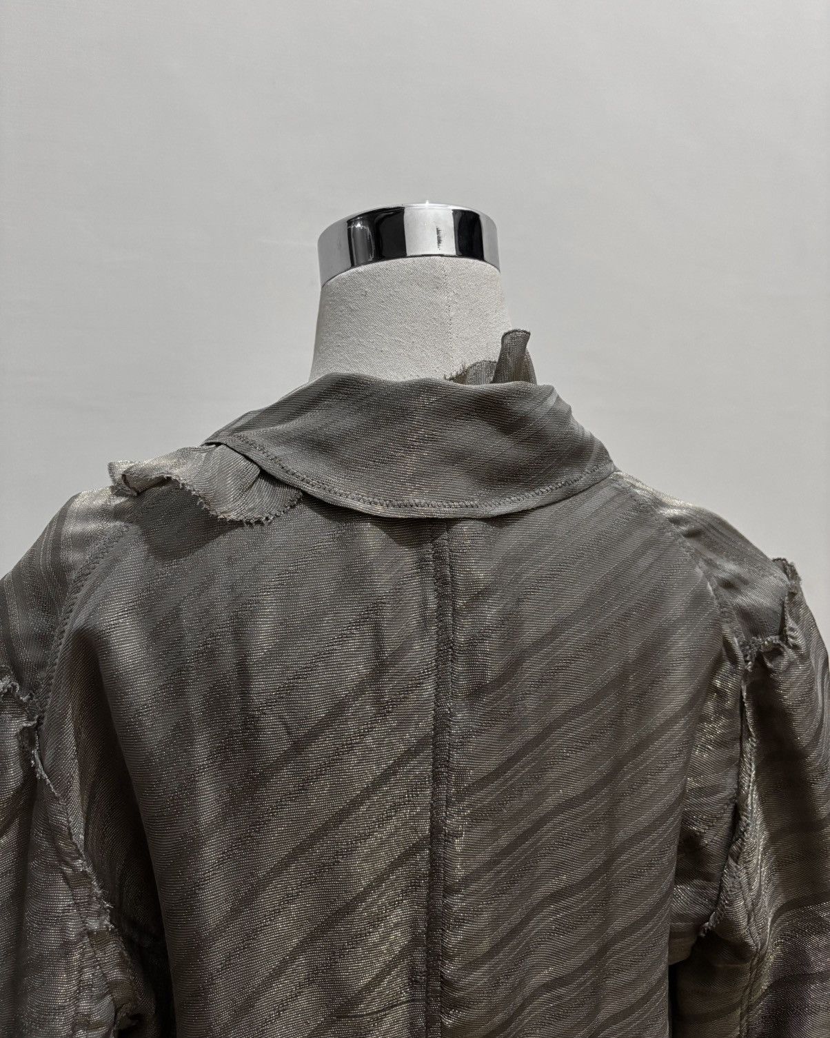 Comme des Garcons Y&Kei Aw2004 Metallic Silk Blazer Size M / US 6-8 / IT 42-44 - 13 Thumbnail