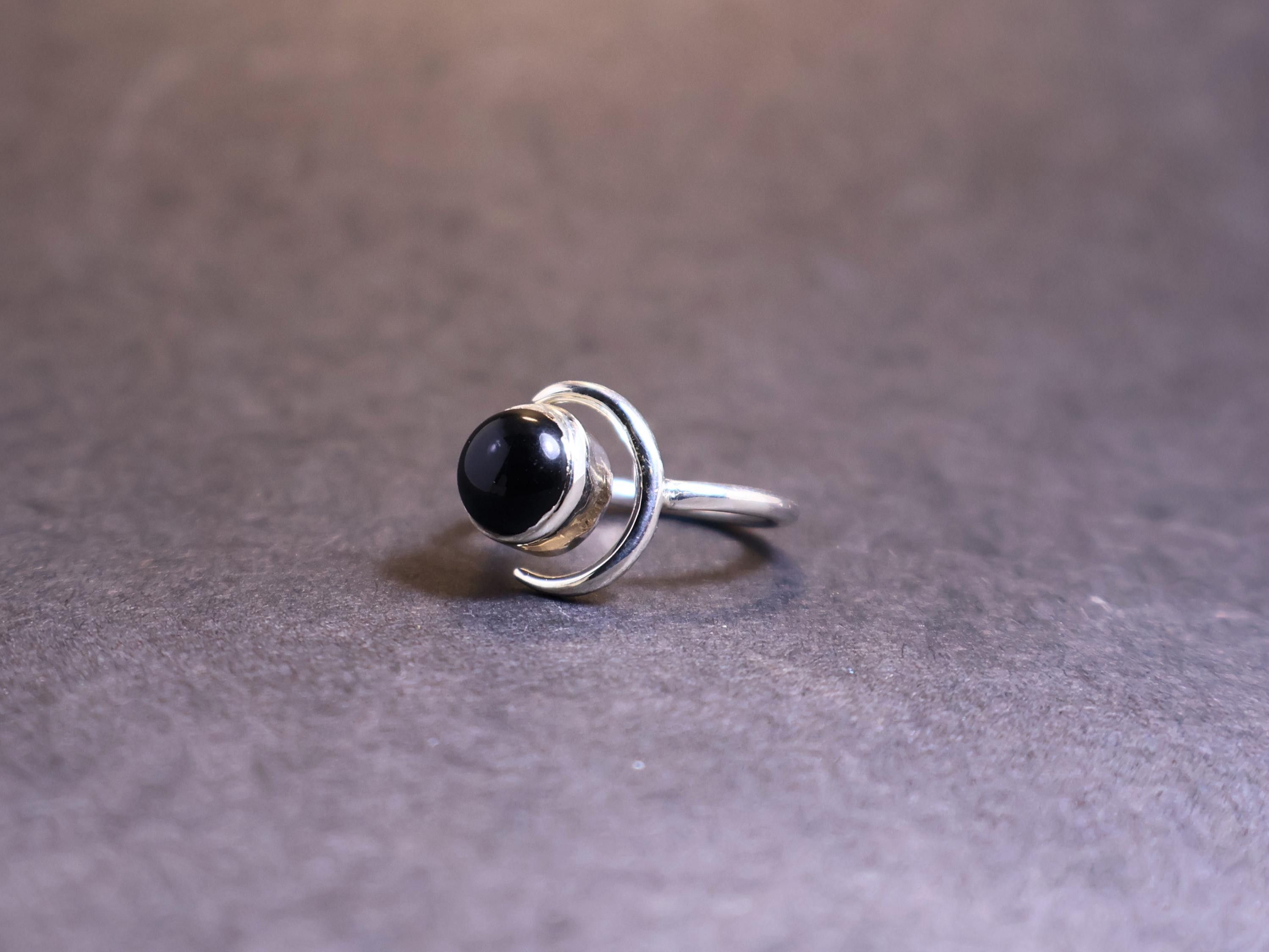 Handmade Black Onyx Ring, 925 Sterling Silver Handmade Jewelry, Gifts Size ONE SIZE - 5 Thumbnail