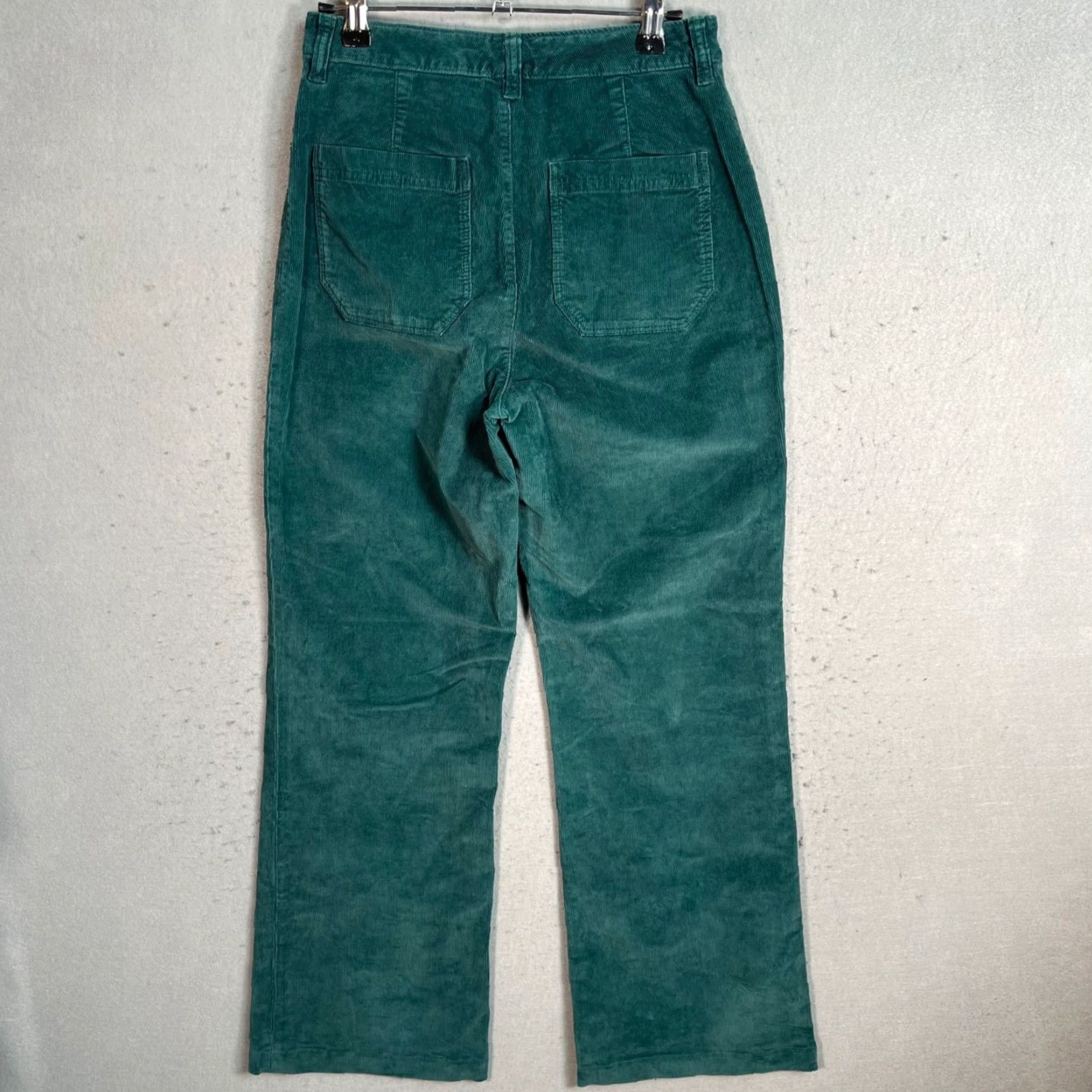 Faherty FAHERTY Corduroy Pants Womens Size 26 Green Organic Cotton Relaxed Fit Ankle Straight Size 26" / US 2 / IT 38 - 2 Thumbnail