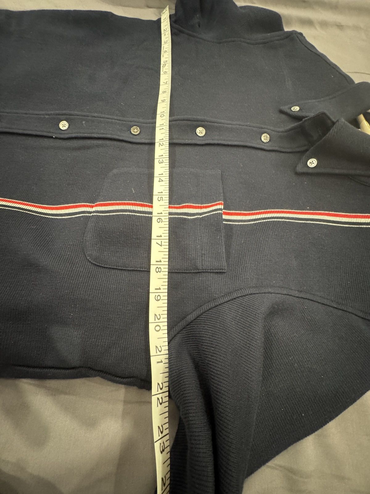 Thom Browne Thom Browne RWB-stripe cotton shirt jacket Size US S / EU 44-46 / 1 - 11 Thumbnail