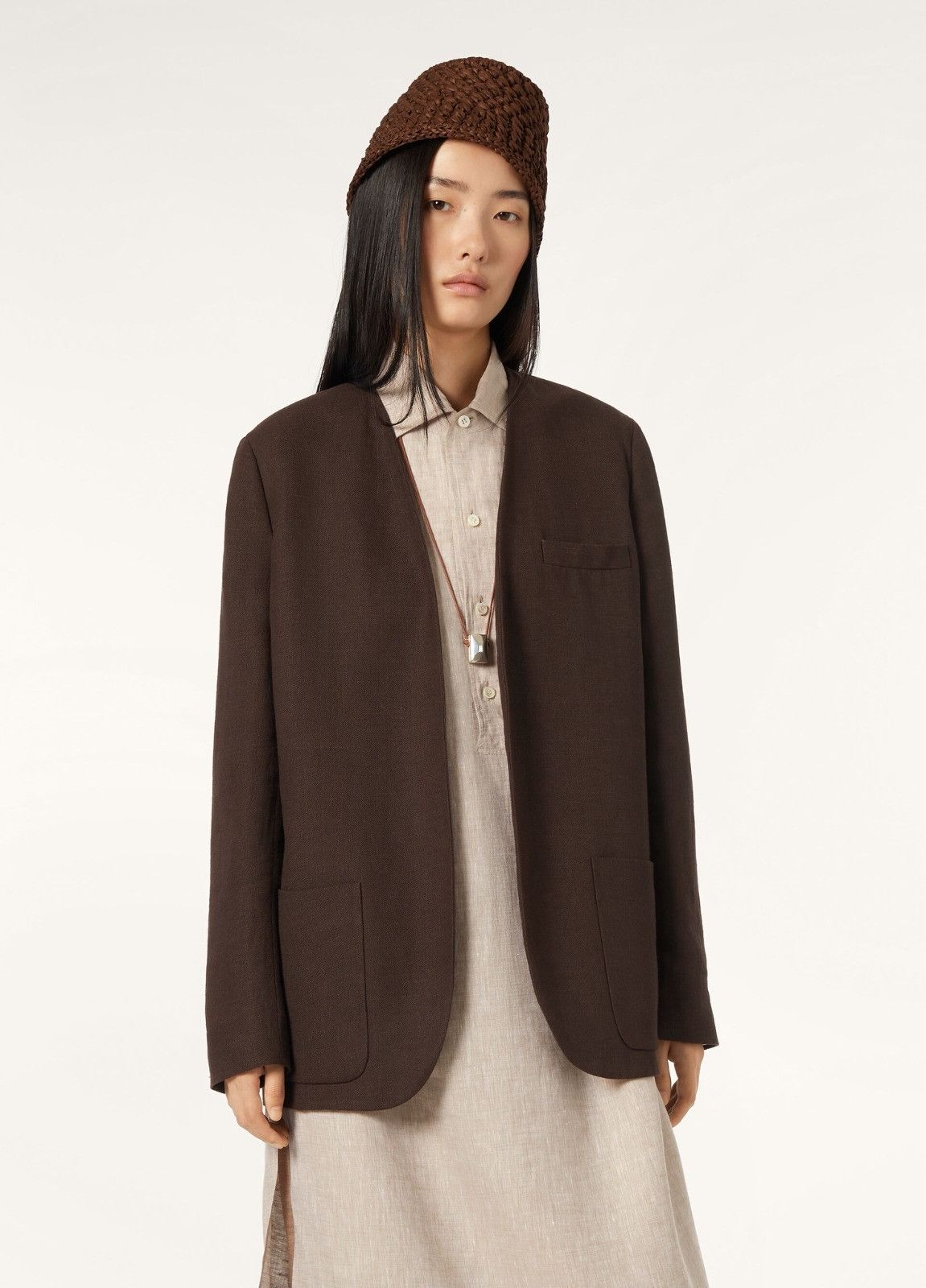 Loro Piana o1srvl11e0526 FAP0079 Hanna Jacket in Brown Size S / US 4 / IT 40 - 8 Thumbnail