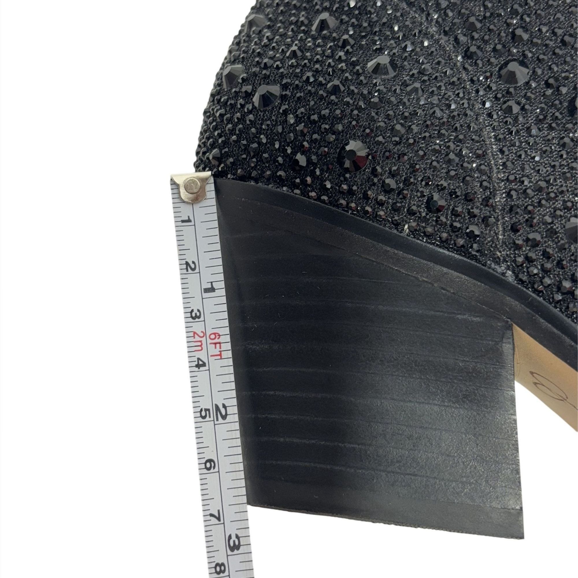 Jessica Simpson JESSICA SIMPSON / Black / Glittered / Ankle / Boots With Blo Size US 6.5 / IT 36.5 - 6 Thumbnail