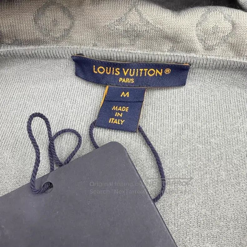 Louis Vuitton Louis Vuitton 25 Grey Blue Hat Full Print Sweater Jacket Size US M / EU 48-50 / 2 - 3 Thumbnail