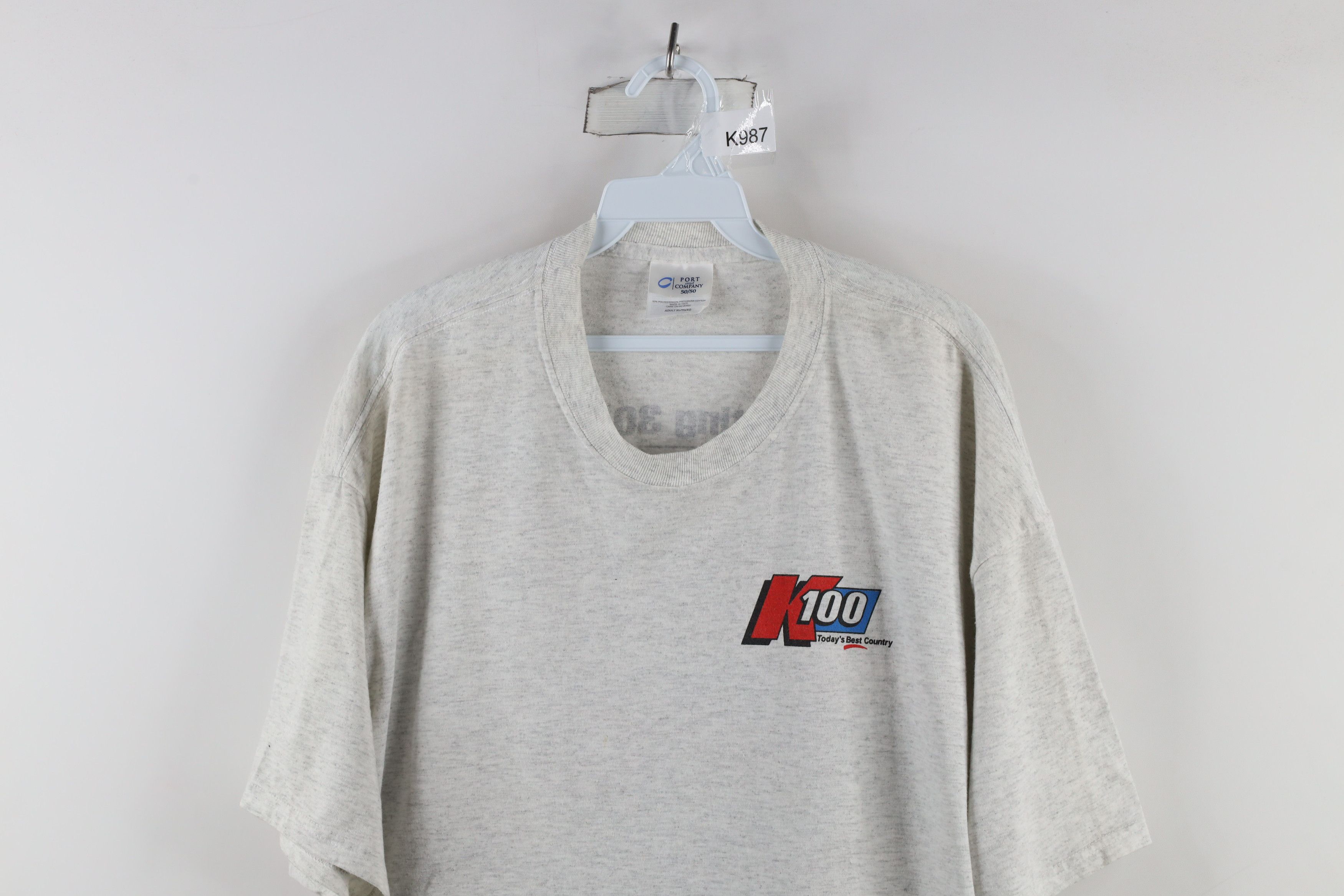 Vintage Vintage 90s K100 Today's Best Country Radio Station T-Shirt Size US XL / EU 56 / 4 - 2 Thumbnail