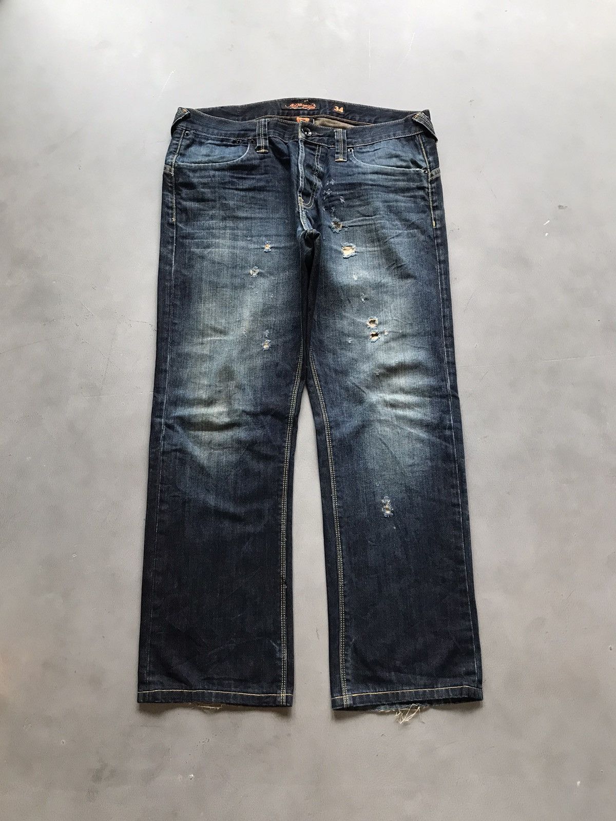 Ed Hardy Vintage Ed hardy embroidered denim Size US 36 / EU 52 - 1 Thumbnail
