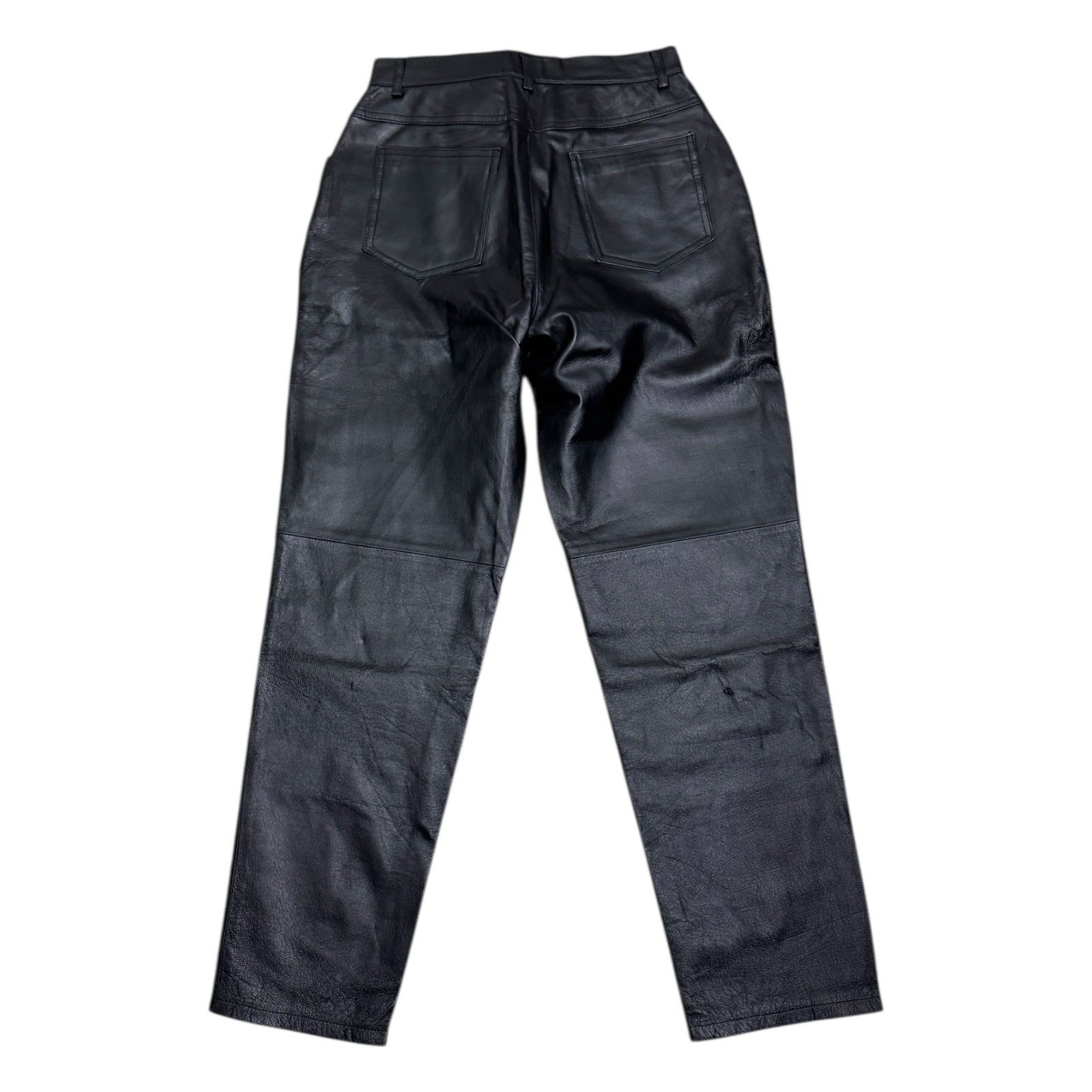 Vintage FORENZA GENUINE LEATHER Designer Vintage Pants Womens Small Size 27" / US 4 / IT 40 - 4 Thumbnail