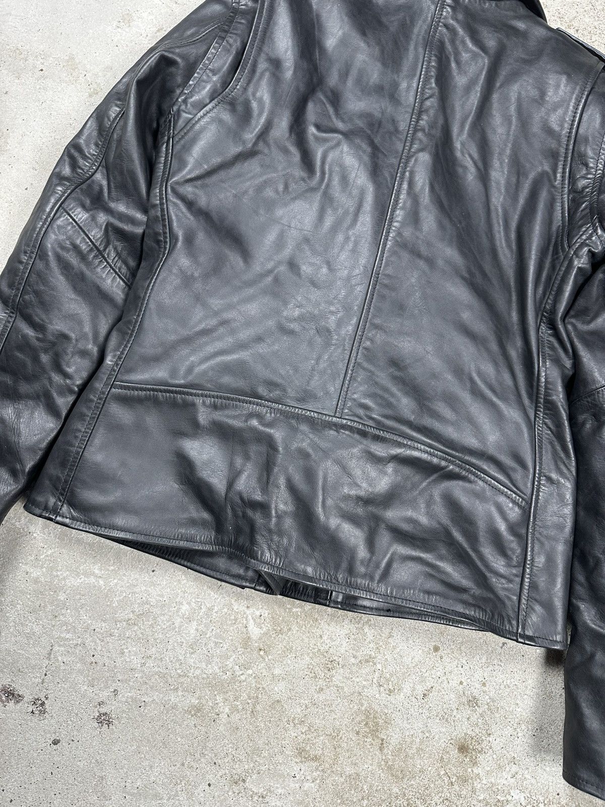 Other Vintage Y2K Ramones Black Moto Biker Leather Jacket Heavy Size US S / EU 44-46 / 1 - 13 Thumbnail