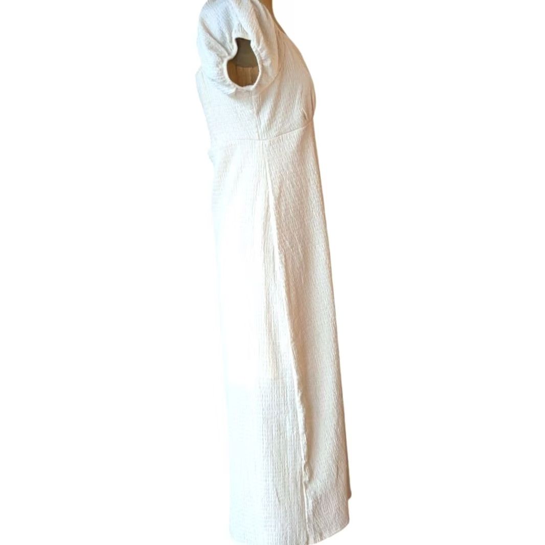 Almost Famous Almost Famous Cream Midi Dress Shirt? Actually no. Size 36" / US 14 / IT 50 - 4 Thumbnail