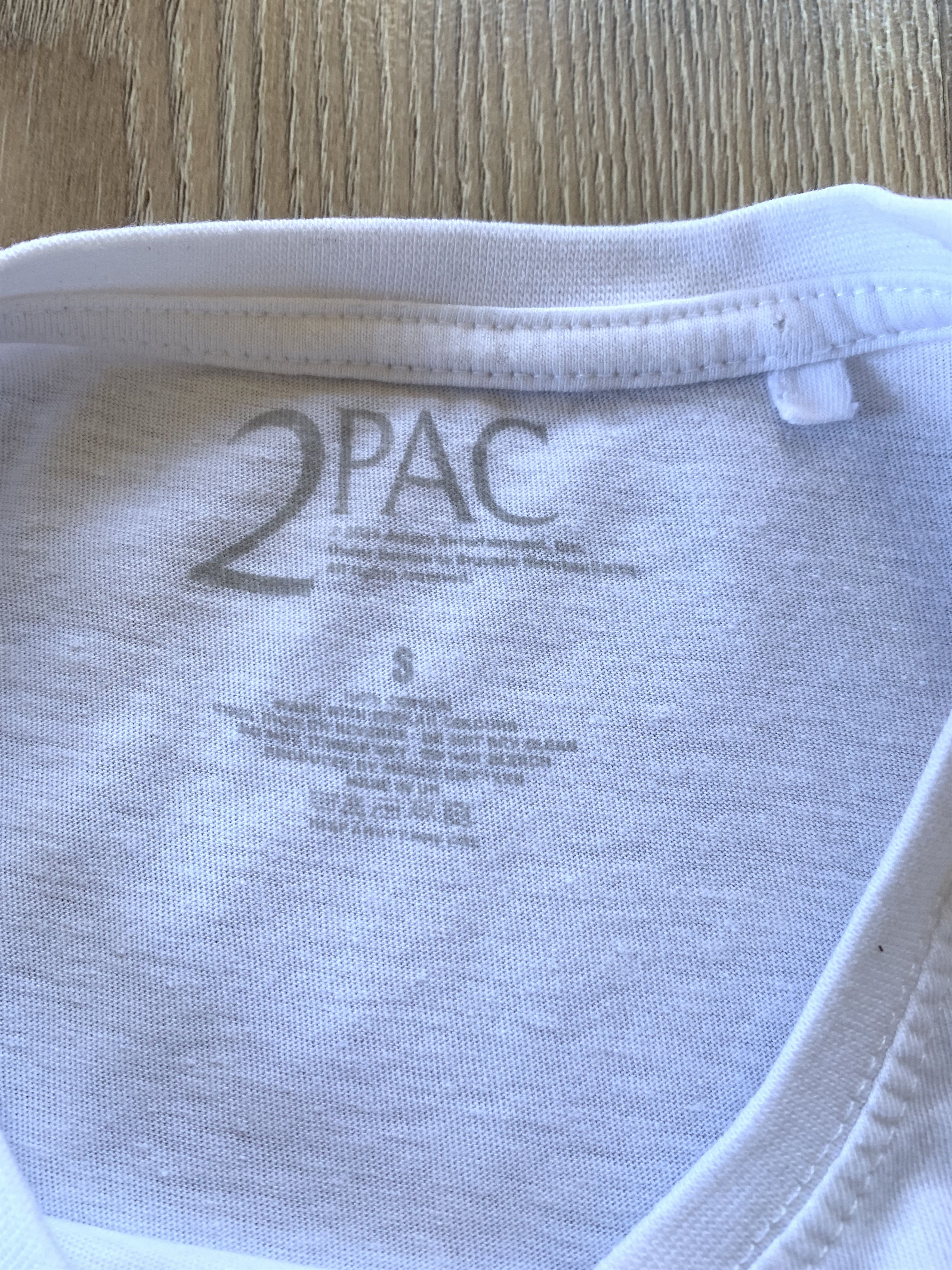 Band Tees 2Pac White Printed Cotton T-Shirt Size US S / EU 44-46 / 1 - 6 Thumbnail