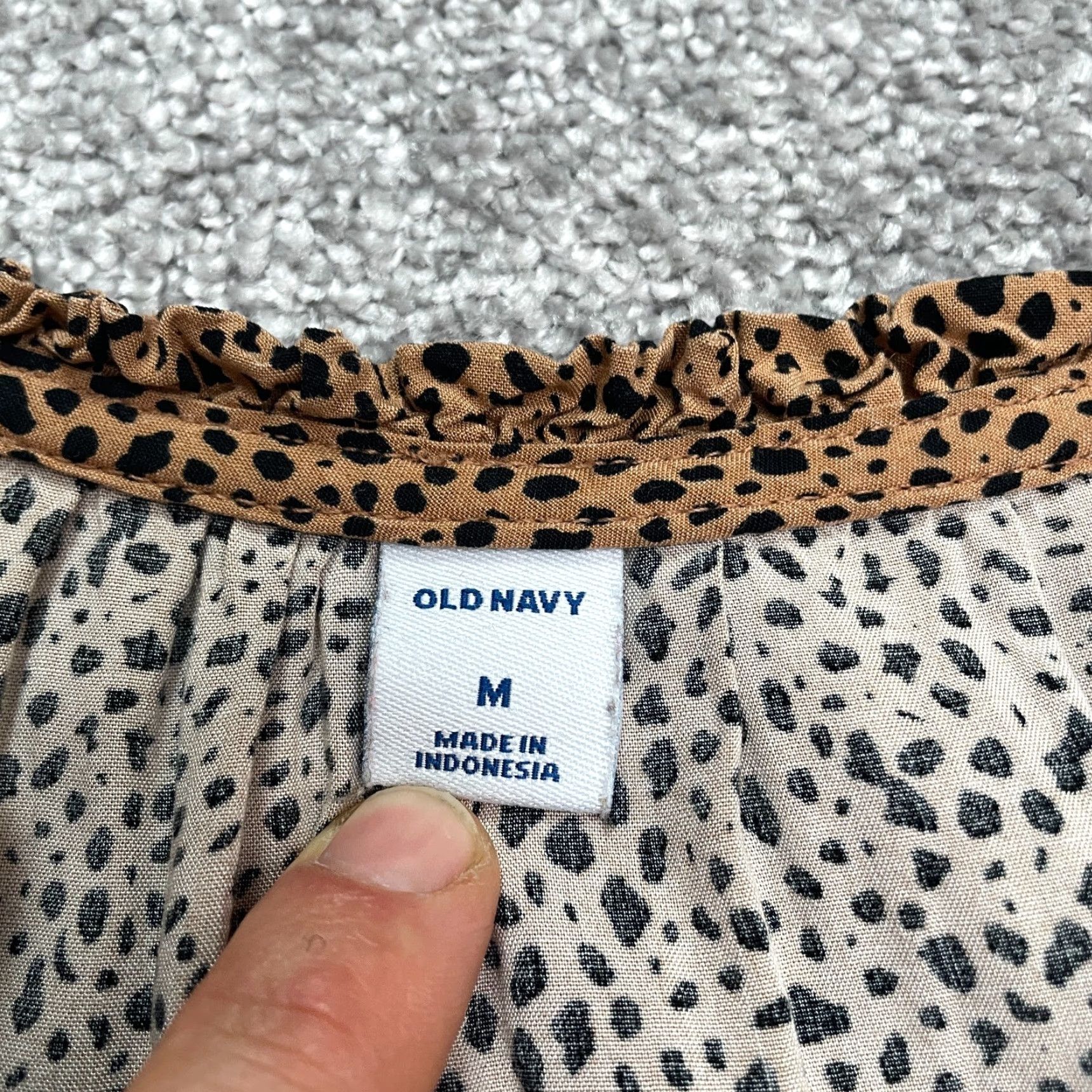 Old Navy VINTAGE Old Navy Leopard Animal Print A-Line Midi Dress Womens Medium Brown Sleeveless Boho Casual Summer Size M / US 6-8 / IT 42-44 - 6 Thumbnail