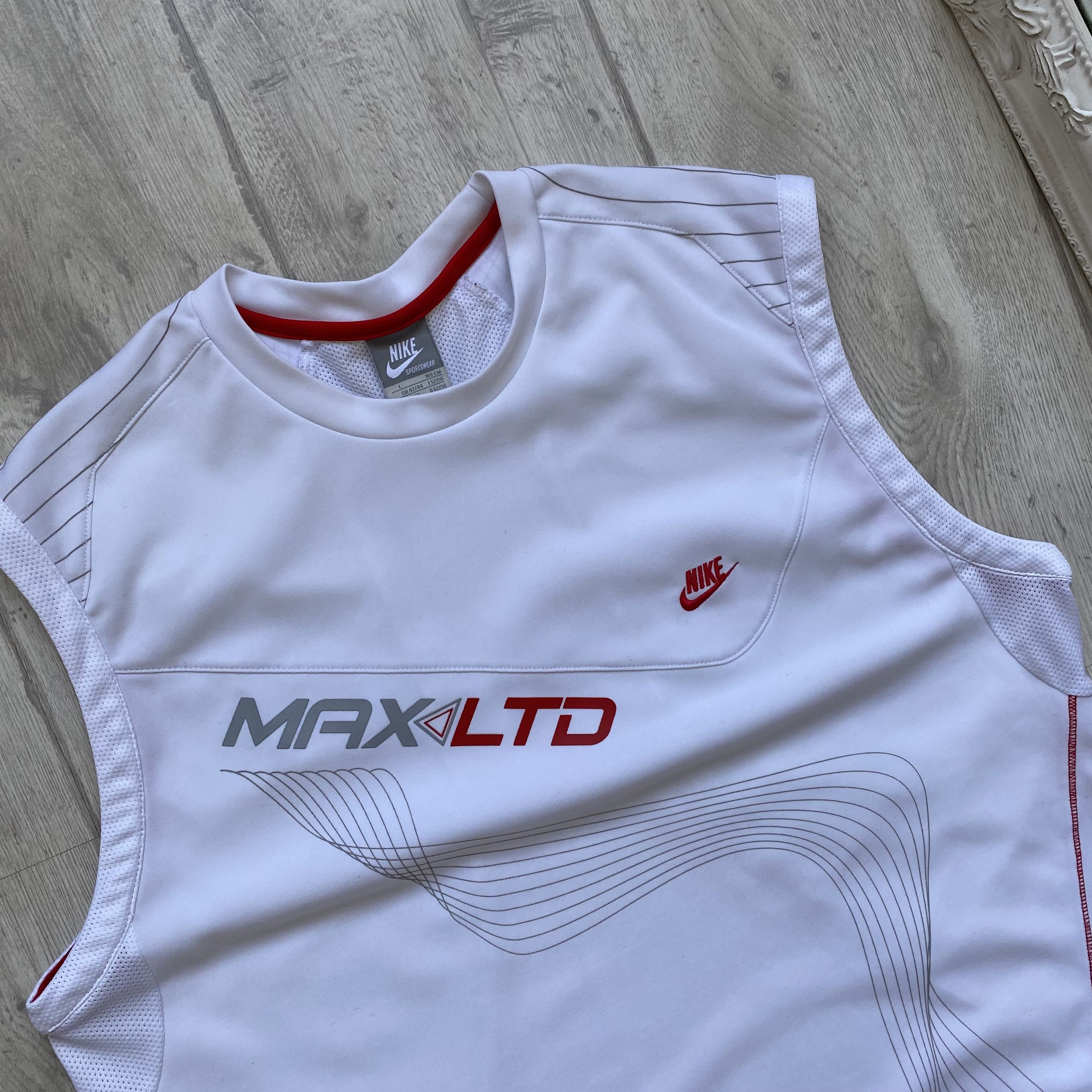 Nike 🦏Vintage Nike Air Max LTD tee sleeveless Drill Blockore Size US M / EU 48-50 / 2 - 2 Thumbnail
