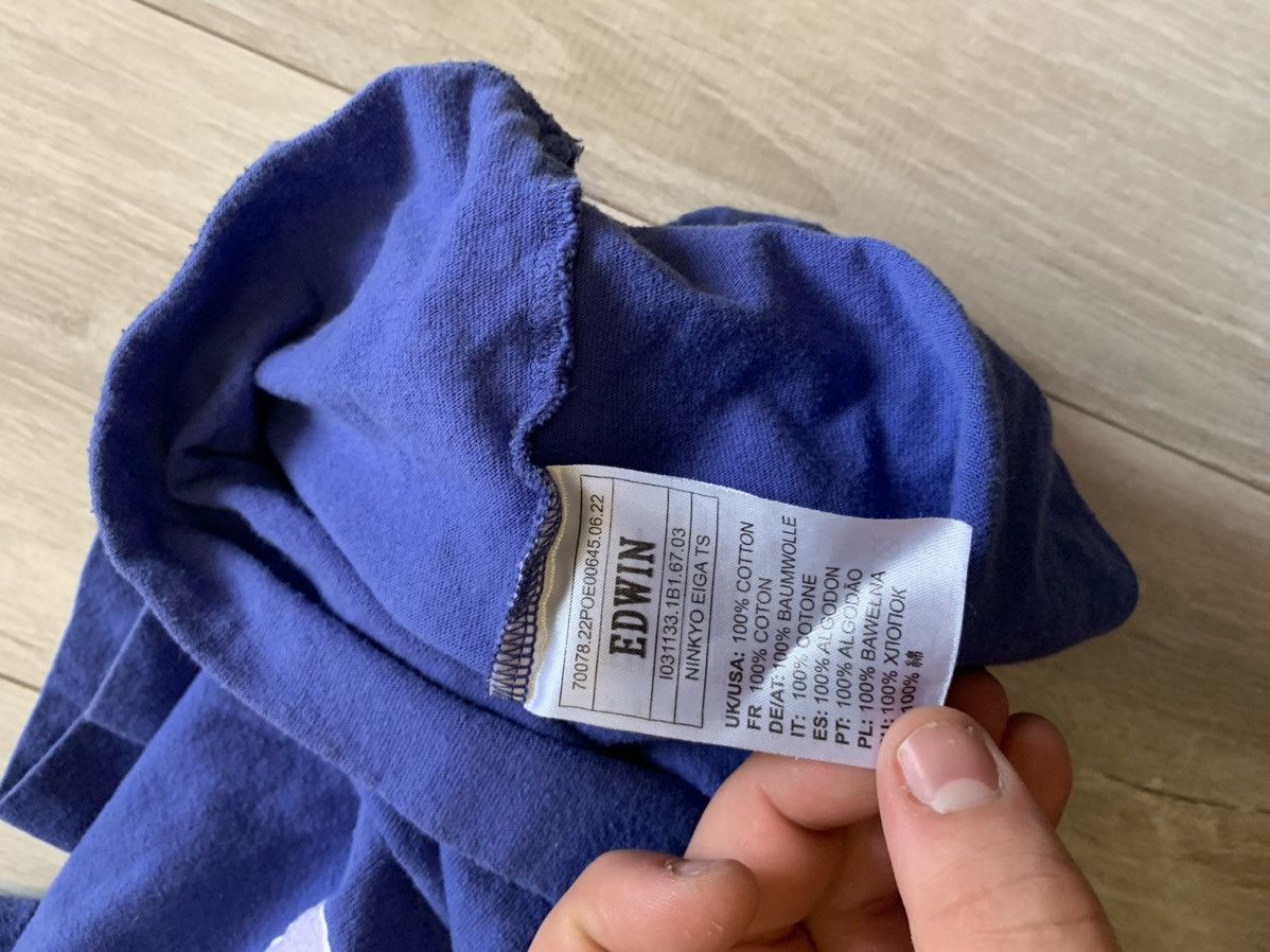 Edwin × Japanese Brand × Vintage Edwin Ninkyo Eiga T-Shirt - Dazzling Blue Size US L / EU 52-54 / 3 - 9 Thumbnail