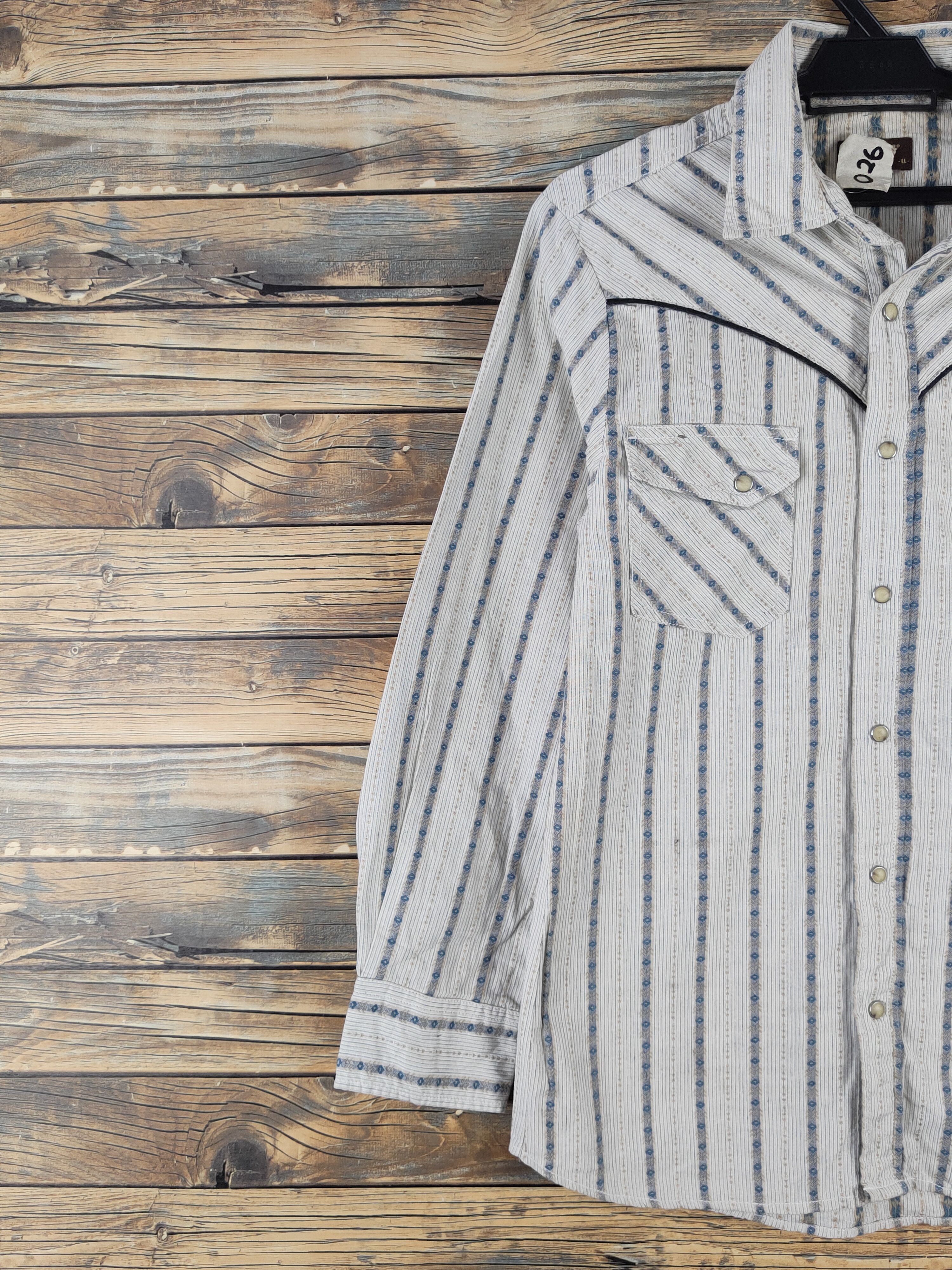 Smith's American × Vintage DL Smith's American Ivory Button Ups #026 Size M / US 6-8 / IT 42-44 - 3 Thumbnail
