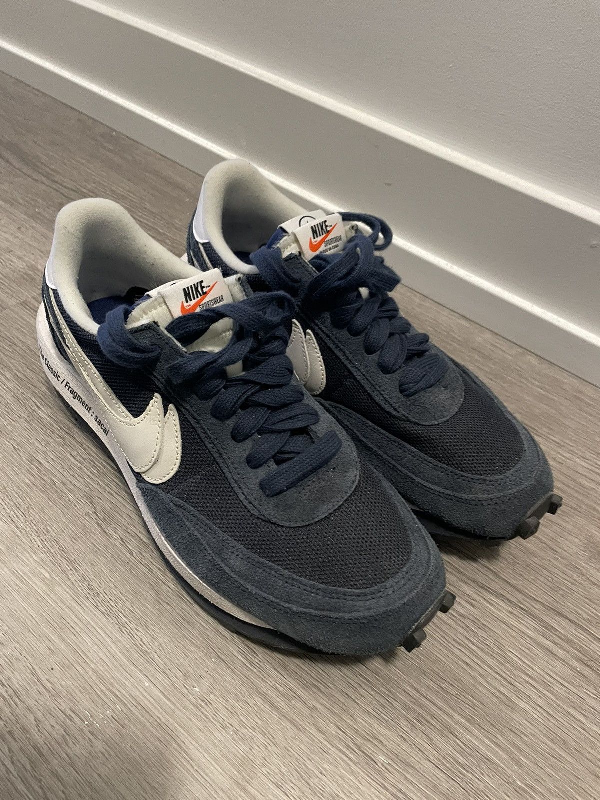 Nike × Sacai Nike x Sacai Fragement LDWaffle - Blue Void 2021 Size US 8.5 / EU 41-42 - 1 Thumbnail