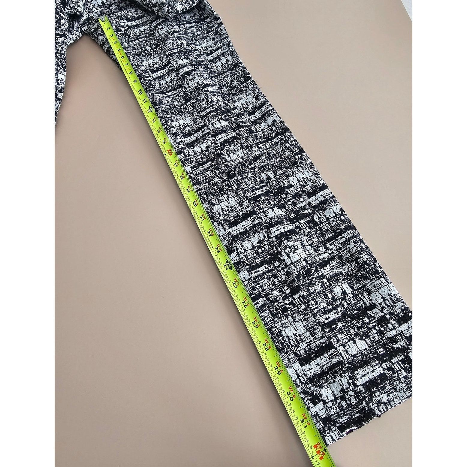 Diane von Furstenberg Diane Von Furstenberg Women's B/W Jacquard Dorothy Pants 2 Size 26" / US 2 / IT 38 - 6 Thumbnail