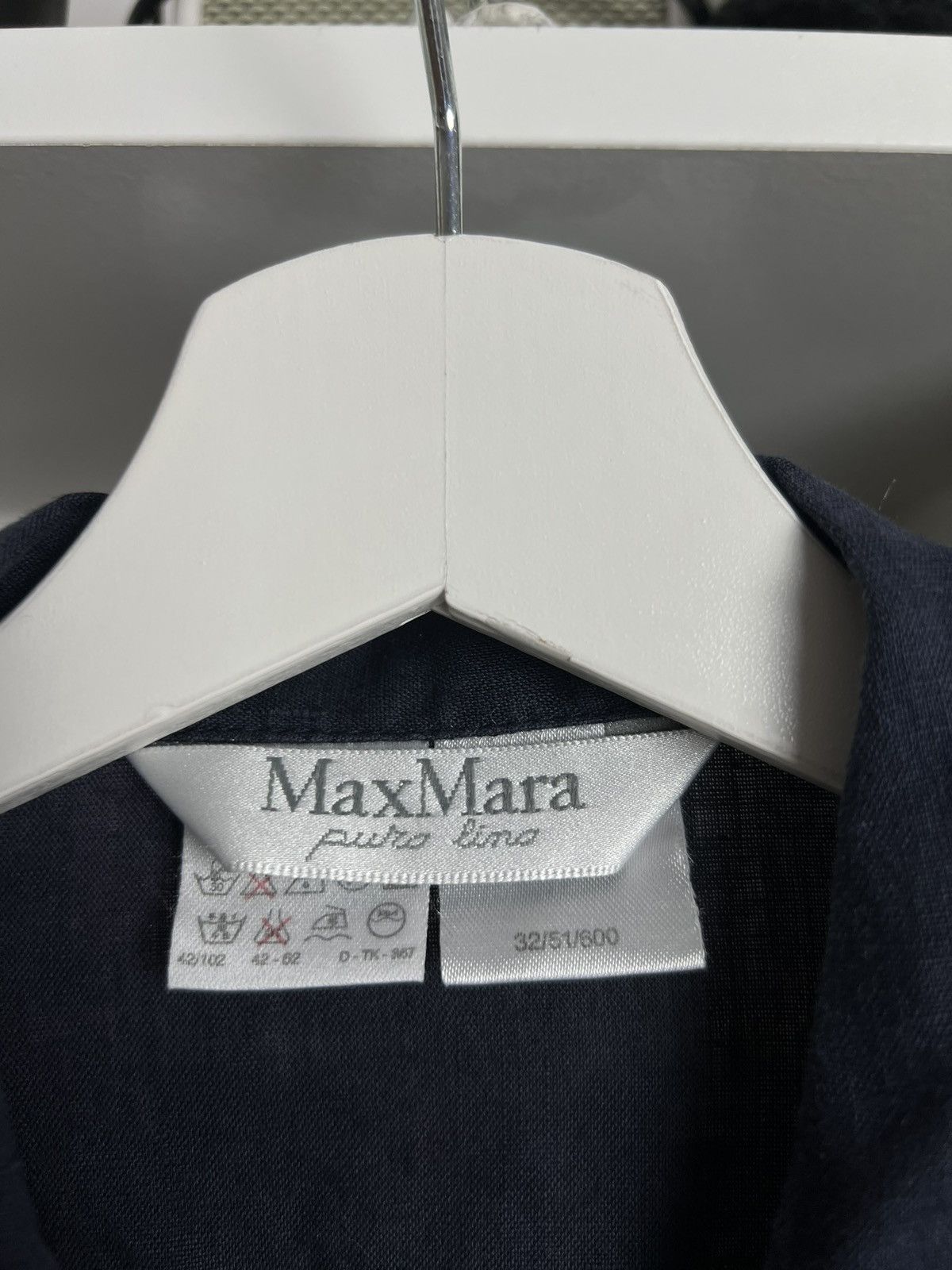 Designer × Max Mara × Vintage Vintage Max mara button up linen shirt top M casual old money Size M / US 6-8 / IT 42-44 - 4 Thumbnail