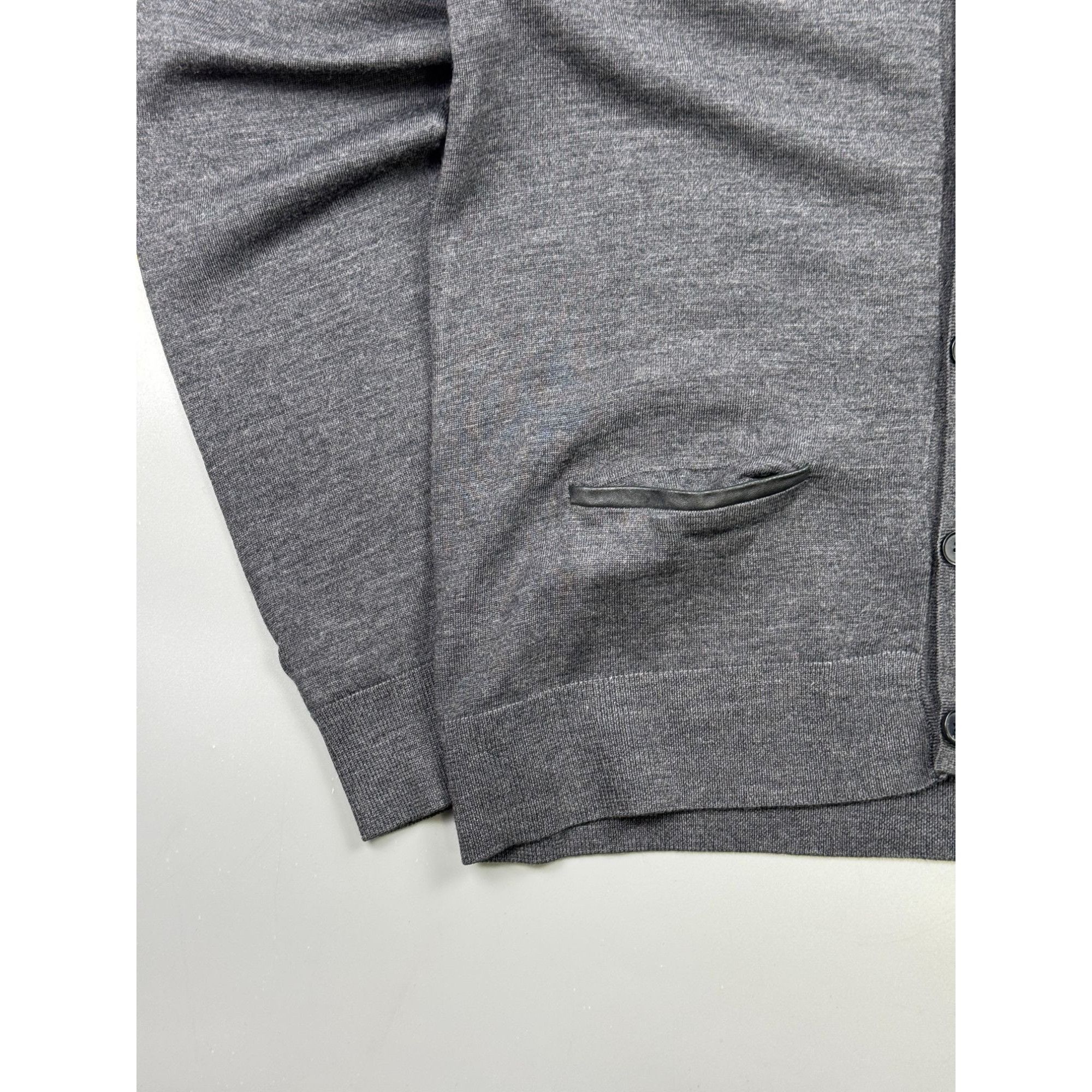 The Kooples The Kooples Wool Cardigan With Lambskin Elements Size US S / EU 44-46 / 1 - 2 Thumbnail