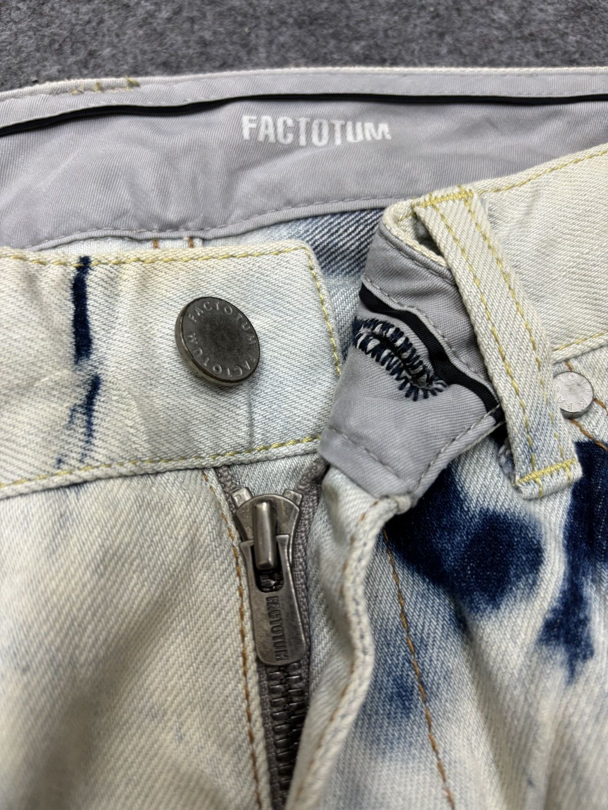 FACTOTUM Vtg FACTOTUM AGITPUNKT KojiUdo Rock&Roll Style Denim F677 Size US 32 / EU 48 - 11 Thumbnail