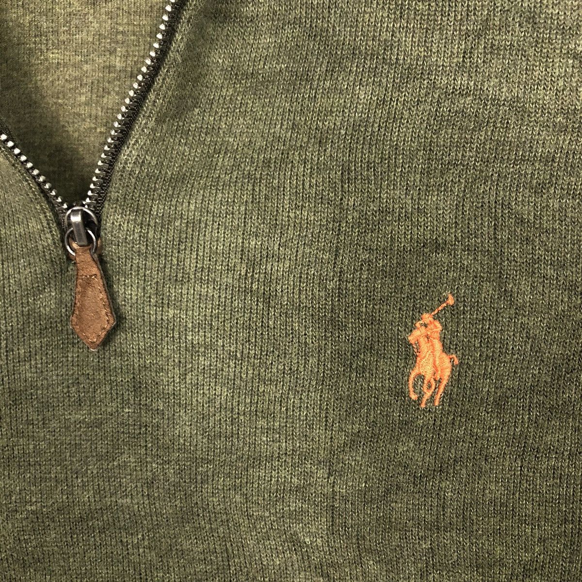 Polo Ralph Lauren 📌Rich Green Vintage Half Zipper Sweater Polo Ralph Lauren Size US M / EU 48-50 / 2 - 15 Thumbnail
