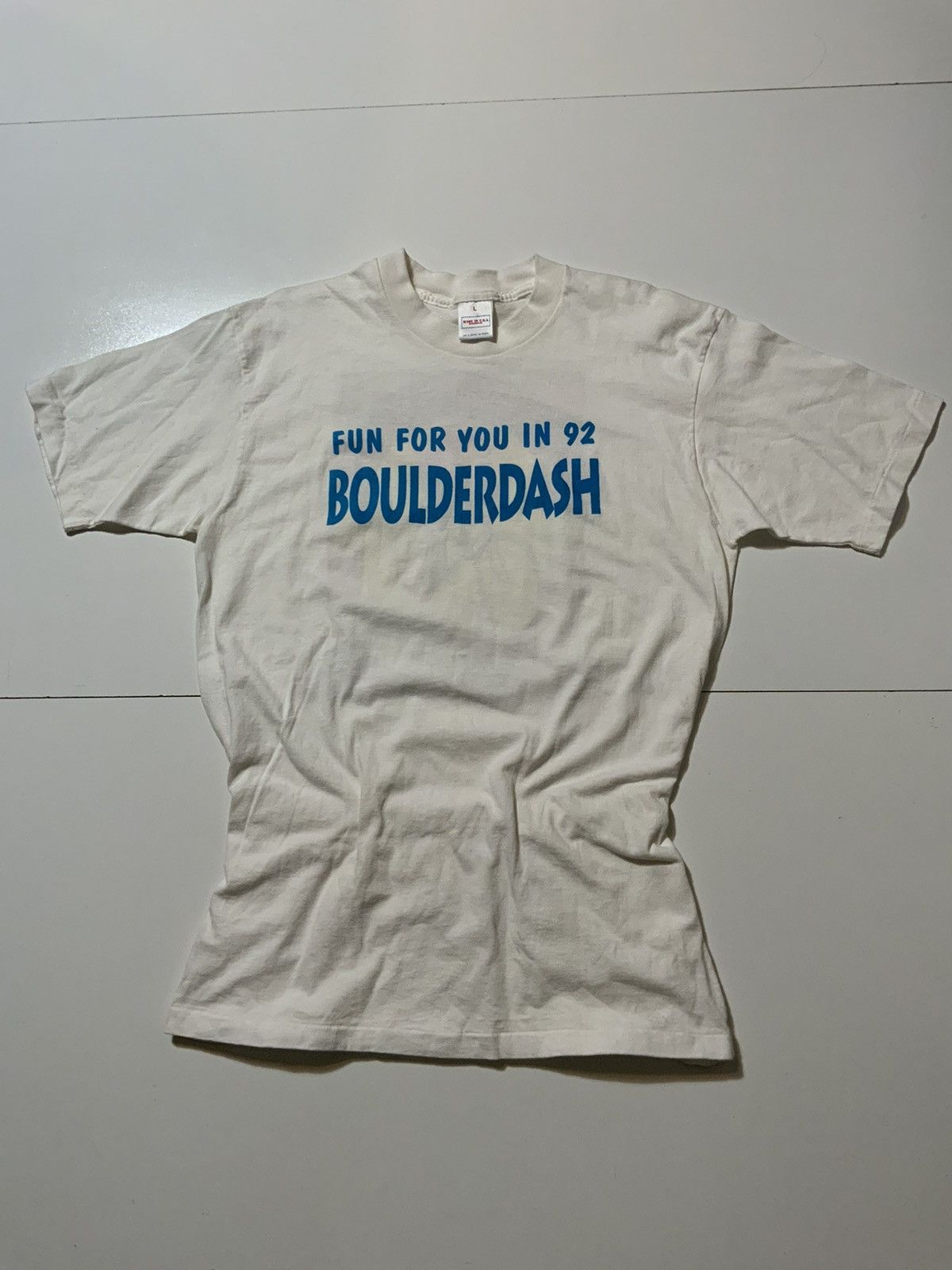 Vintage 1992 Boulder Dash Las Vegas Tom Bradley Cycling Bike Shirt Size US L / EU 52-54 / 3 - 2 Thumbnail