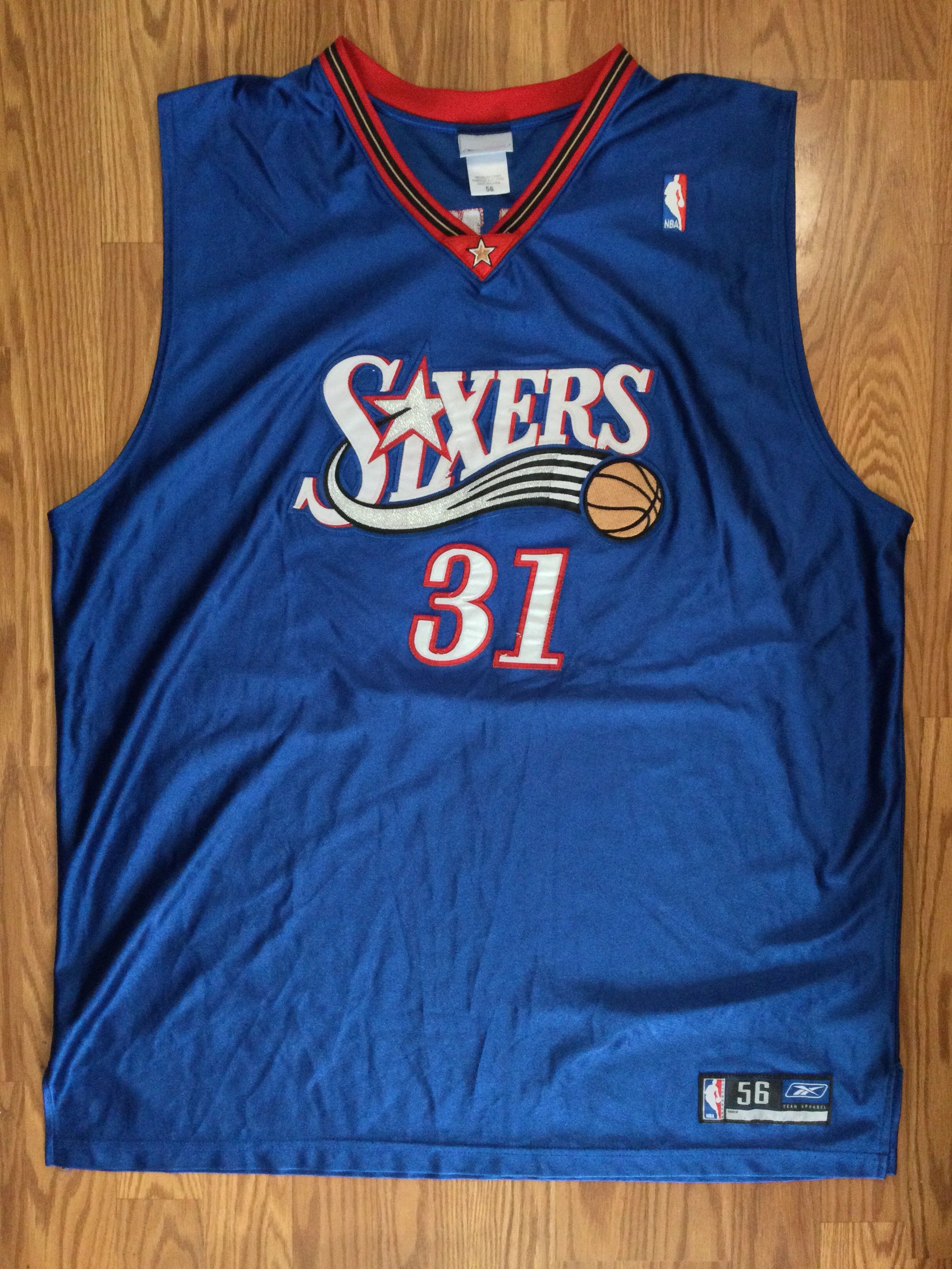 Reebok Authentic Philadelphia 76ers Glenn Robinson Reebok Jersey Size US XXL / EU 58 / 5 - 2 Thumbnail