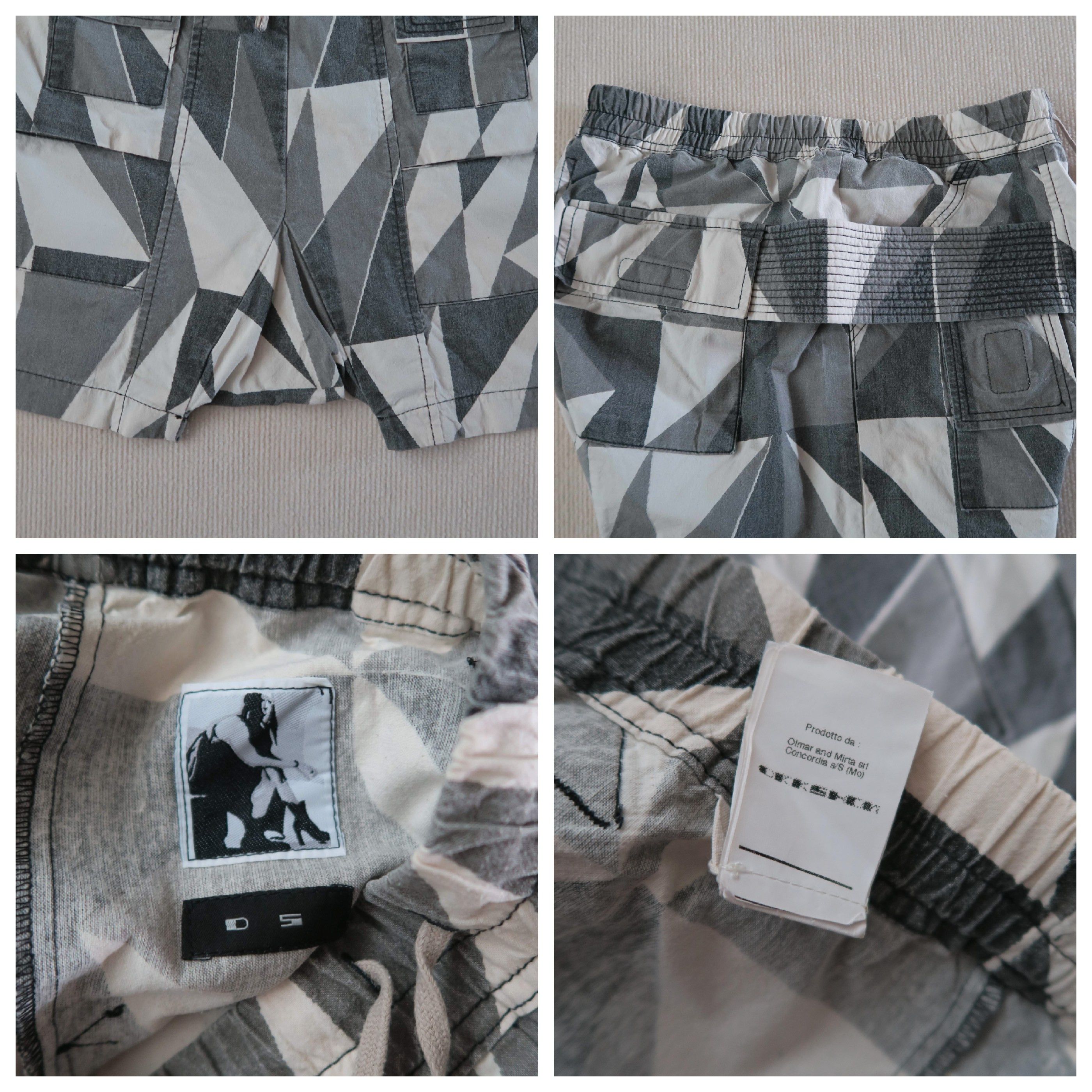 Rick Owens Drkshdw Rick Owens Drkshdw Geometric Creatch Pod Shorts Size US 34 / EU 50 - 15 Thumbnail