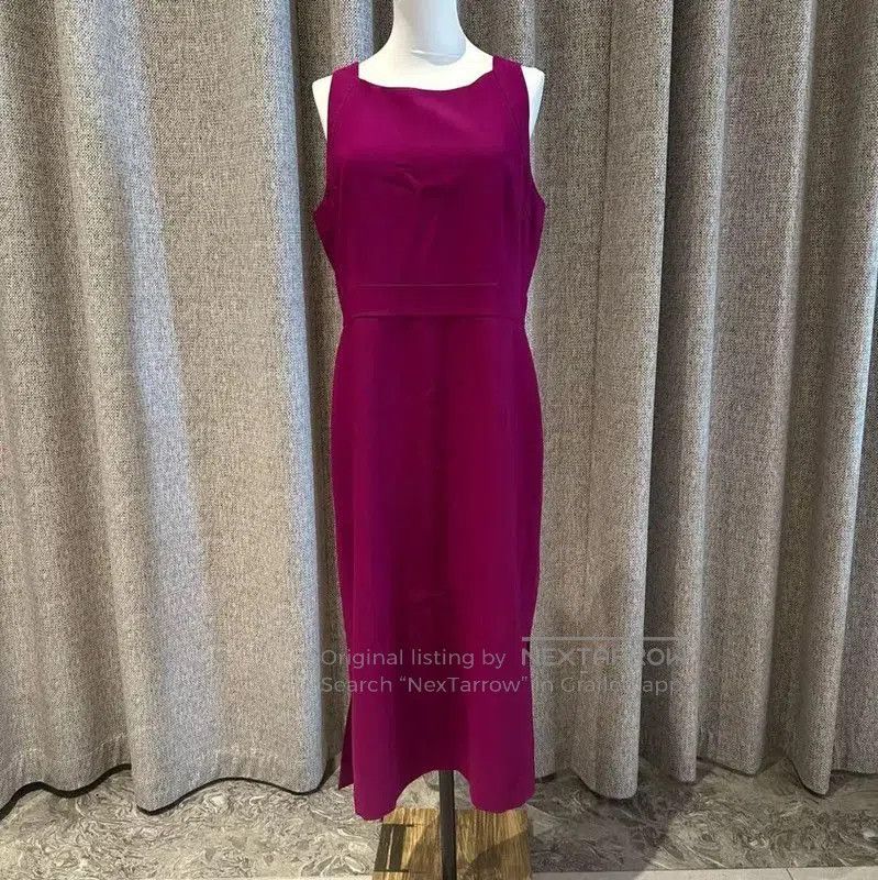 Max Mara MaxMara Summer Purple Wool Sleeveless Dress . Size XL / US 12-14 / IT 48-50 - 1 Thumbnail