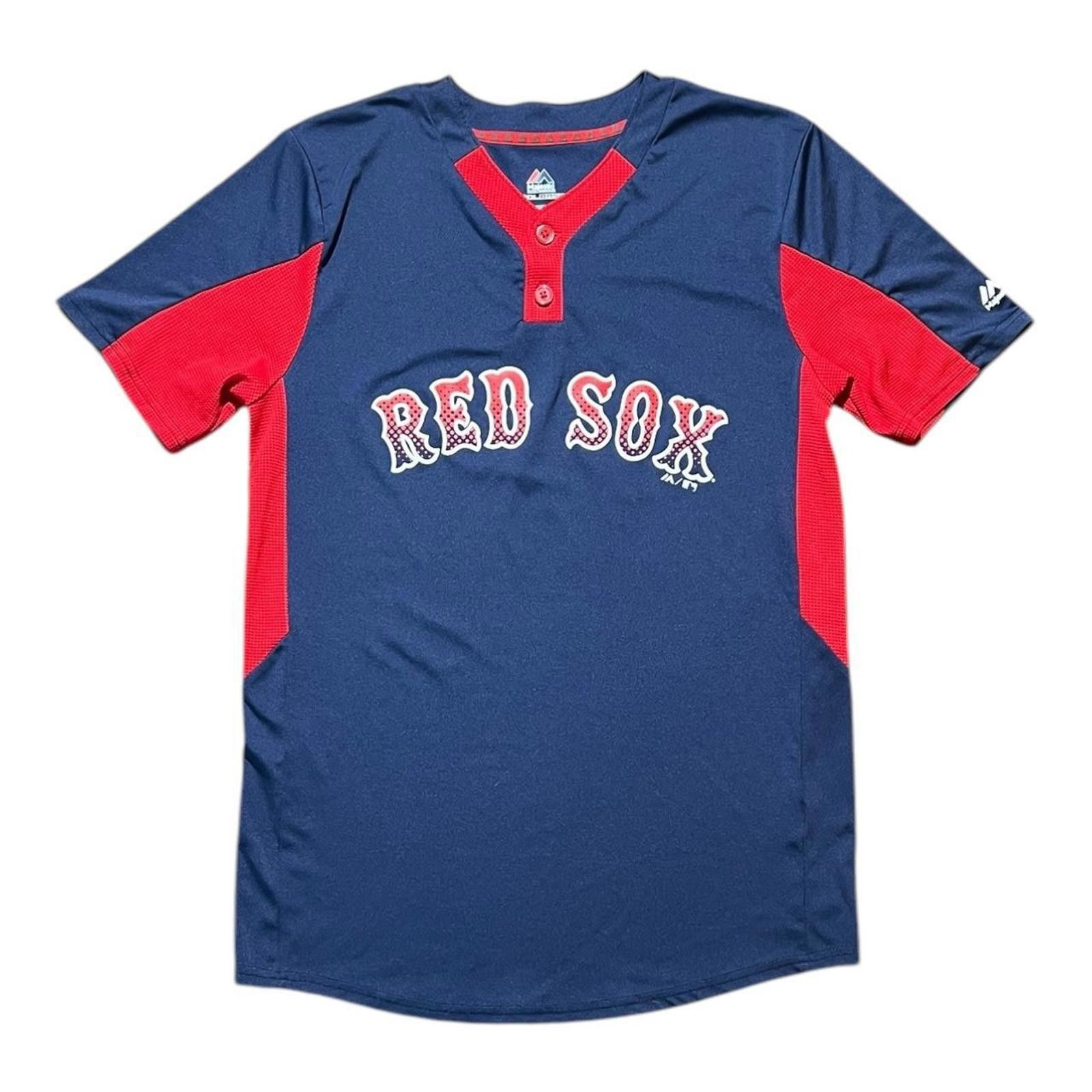 Designer MLB Red Sox Majestic Duncan Practice Shirt Size US M / EU 48-50 / 2 - 1 Thumbnail