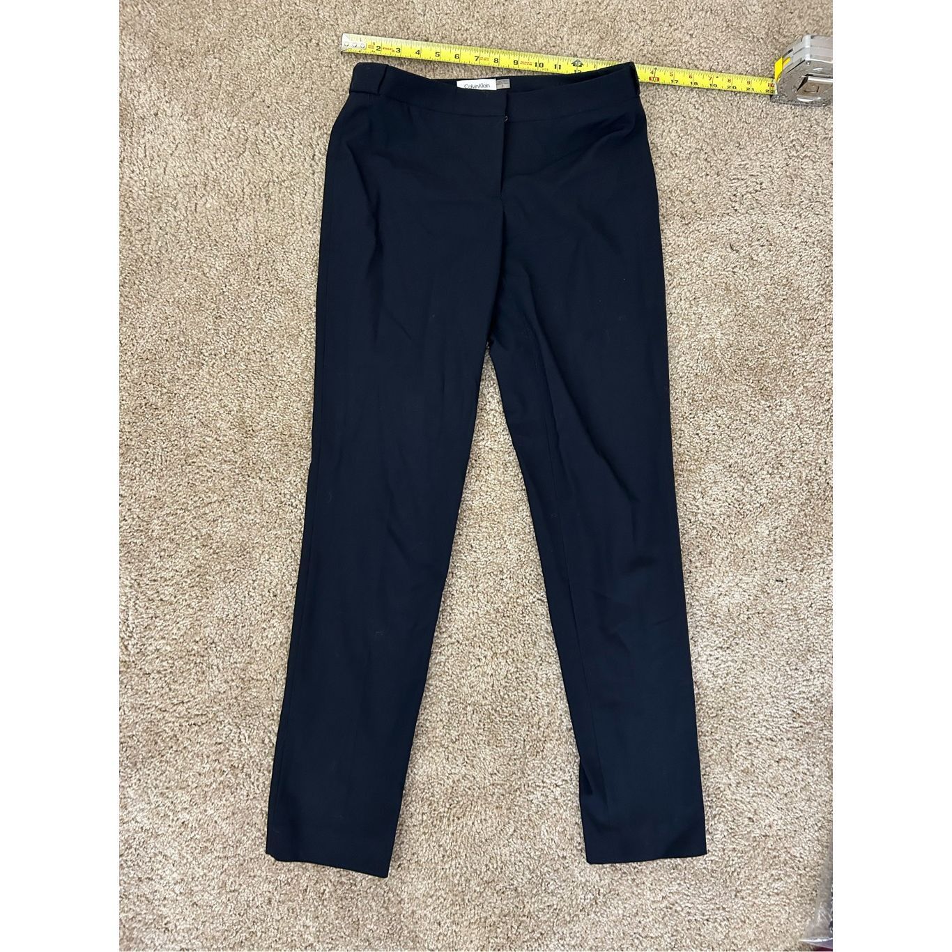 Calvin Klein Calvin Klein Highline Navy Blue Ankle-Length Dress Pants, Si Size 26" / US 2 / IT 38 - 1 Thumbnail