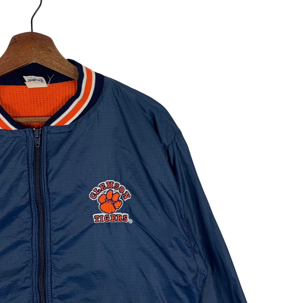 NBA × NFL × Vintage VINTAGE 90s CLEMSON TIGERS SPORTSWEAR LIGHT ZIPPER JACKET Size US M / EU 48-50 / 2 - 4 Thumbnail