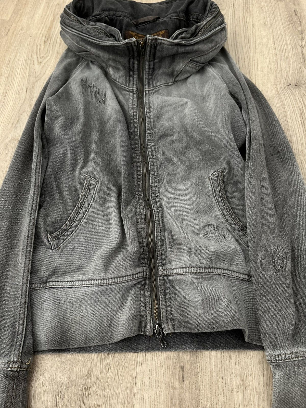 GOA G.O.A washed distressed patch bono hoodie Size US M / EU 48-50 / 2 - 2 Thumbnail