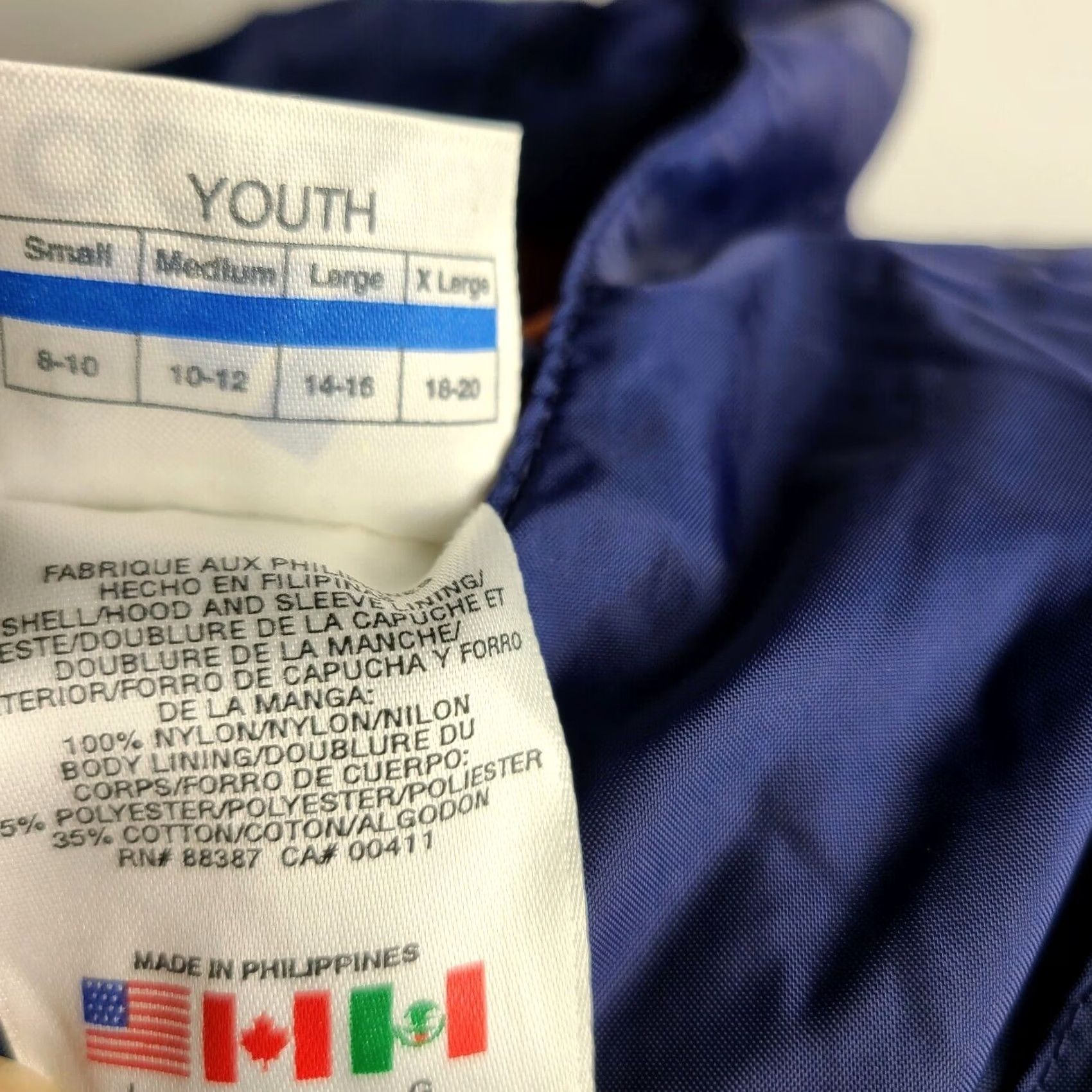 Adidas VINTAGE Adidas Hooded Windbreaker Jacket Women's Large Blue White Striped 90s Size L / US 10 / IT 46 - 4 Thumbnail