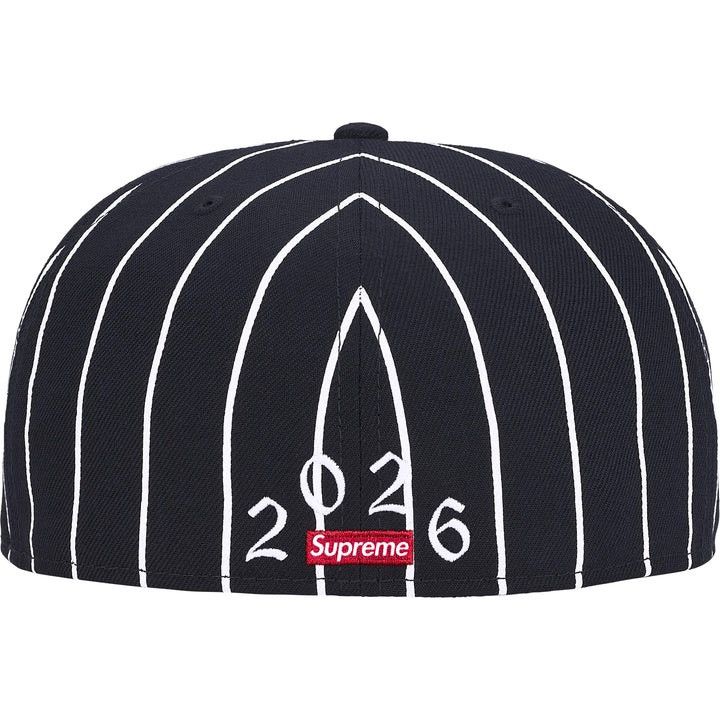Supreme Devil S Logo New Era Stripes Hat 7 1/2