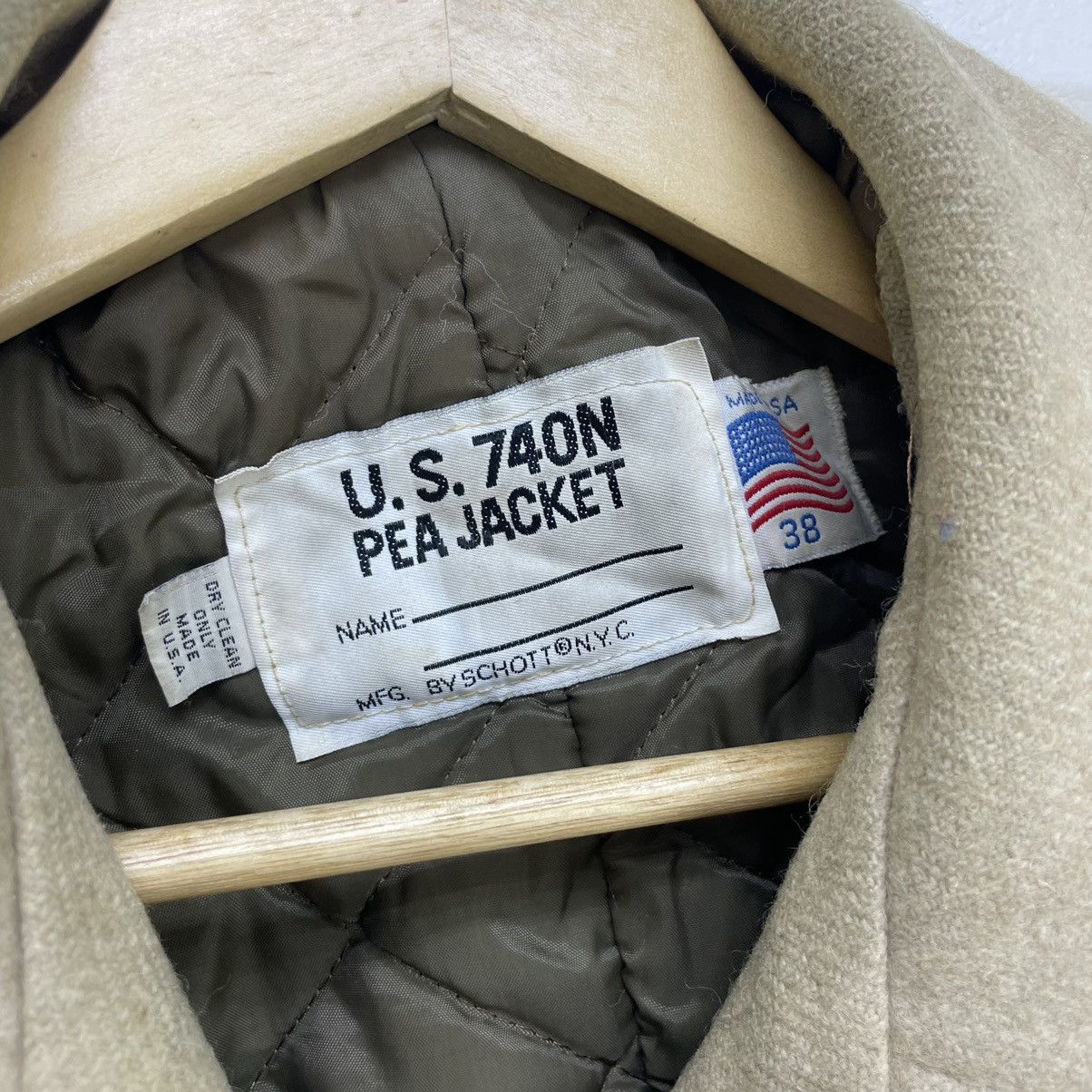 Schott × Vintage Vintage Schott Pea Coat Jacket Size US S / EU 44-46 / 1 - 3 Thumbnail