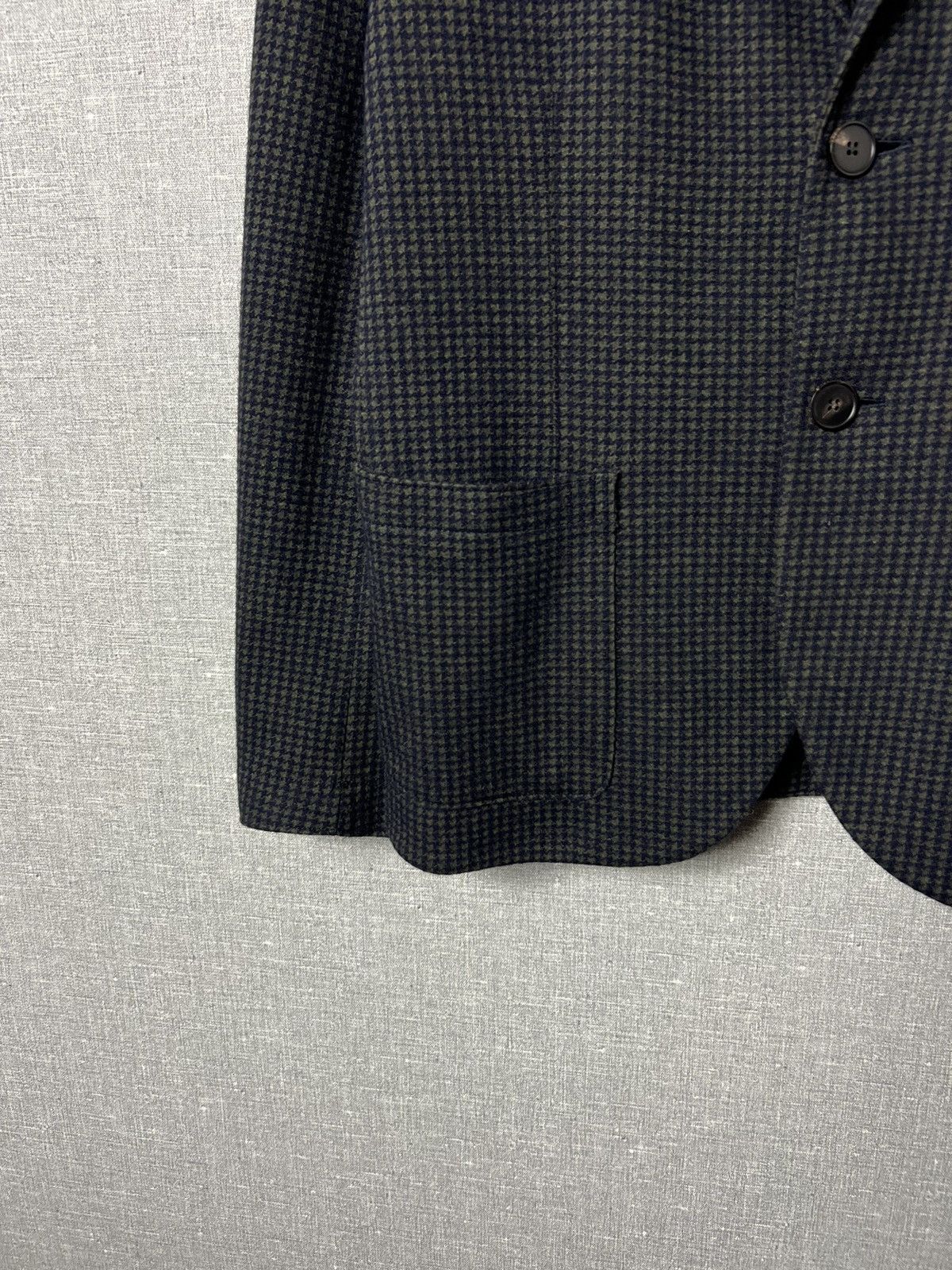 Harris Wharf London Harris Wharf London Moleskin Houndstooth Soft Blazer Jacket Size 38R - 6 Thumbnail