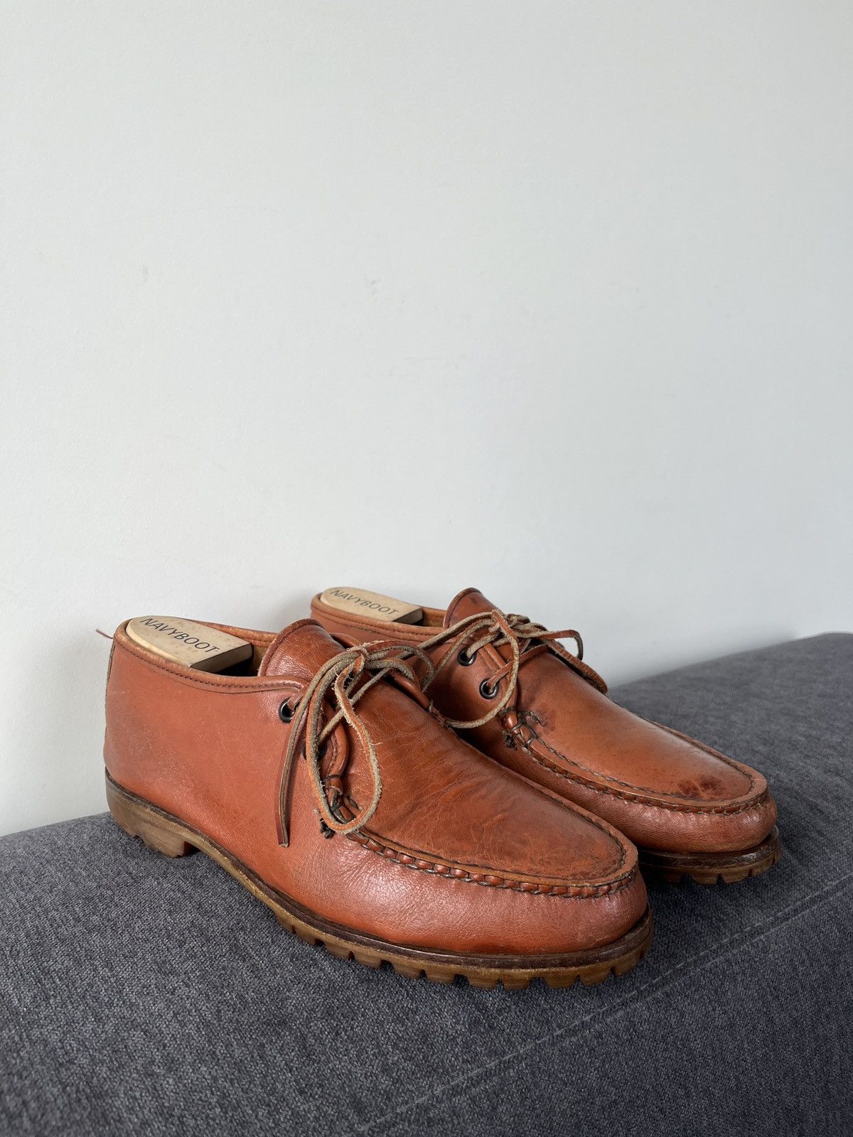 Quoddy Quoddy Handmade Leather Heritage Canoe Moccasins Boots Size US 7 / EU 40 - 1 Thumbnail