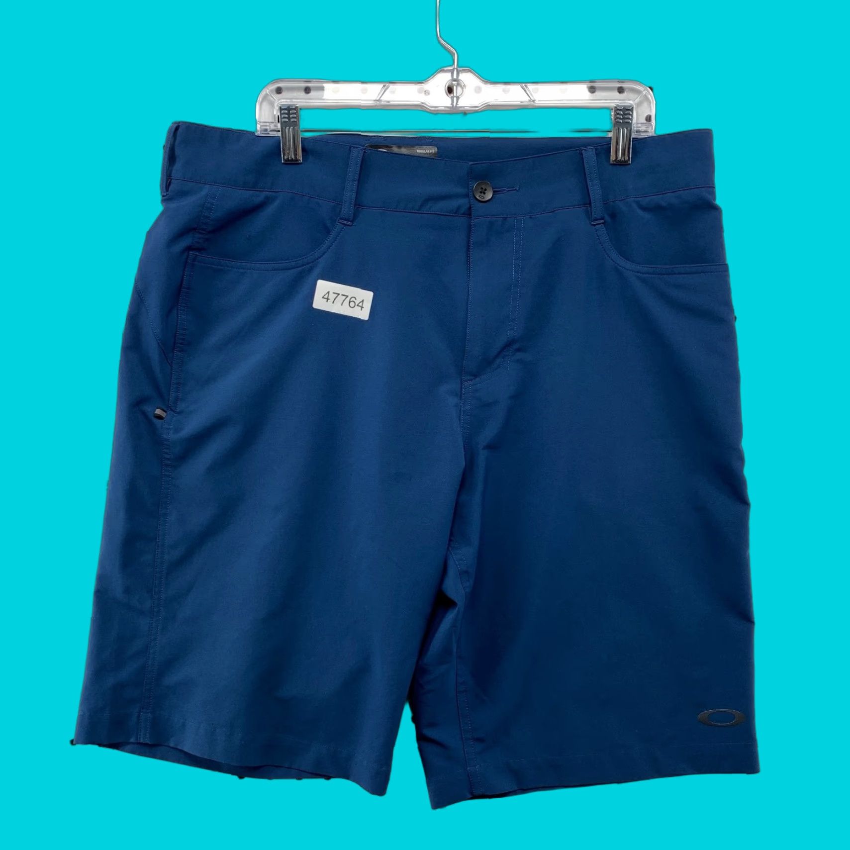 Oakley Oakley Mens Golf Shorts Navy Blue 36 Regular Chino Preppy Casual Summer 36x11) Size US 36 / EU 52 - 1 Thumbnail