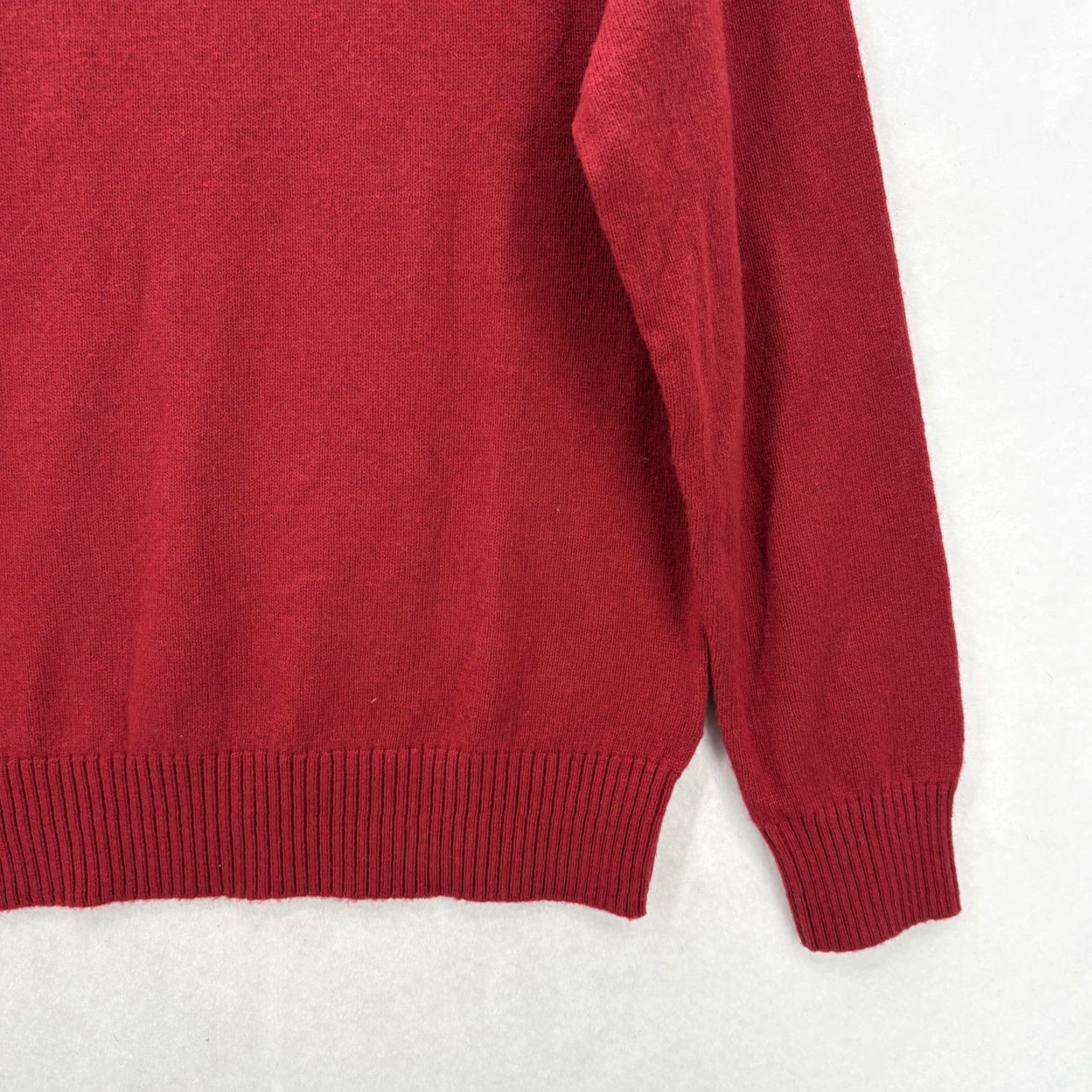 J.Crew J.Crew Sweater Mens Large Red Lambswool Blend Crewneck Knit Pullover Casual NWT Size US L / EU 52-54 / 3 - 3 Thumbnail