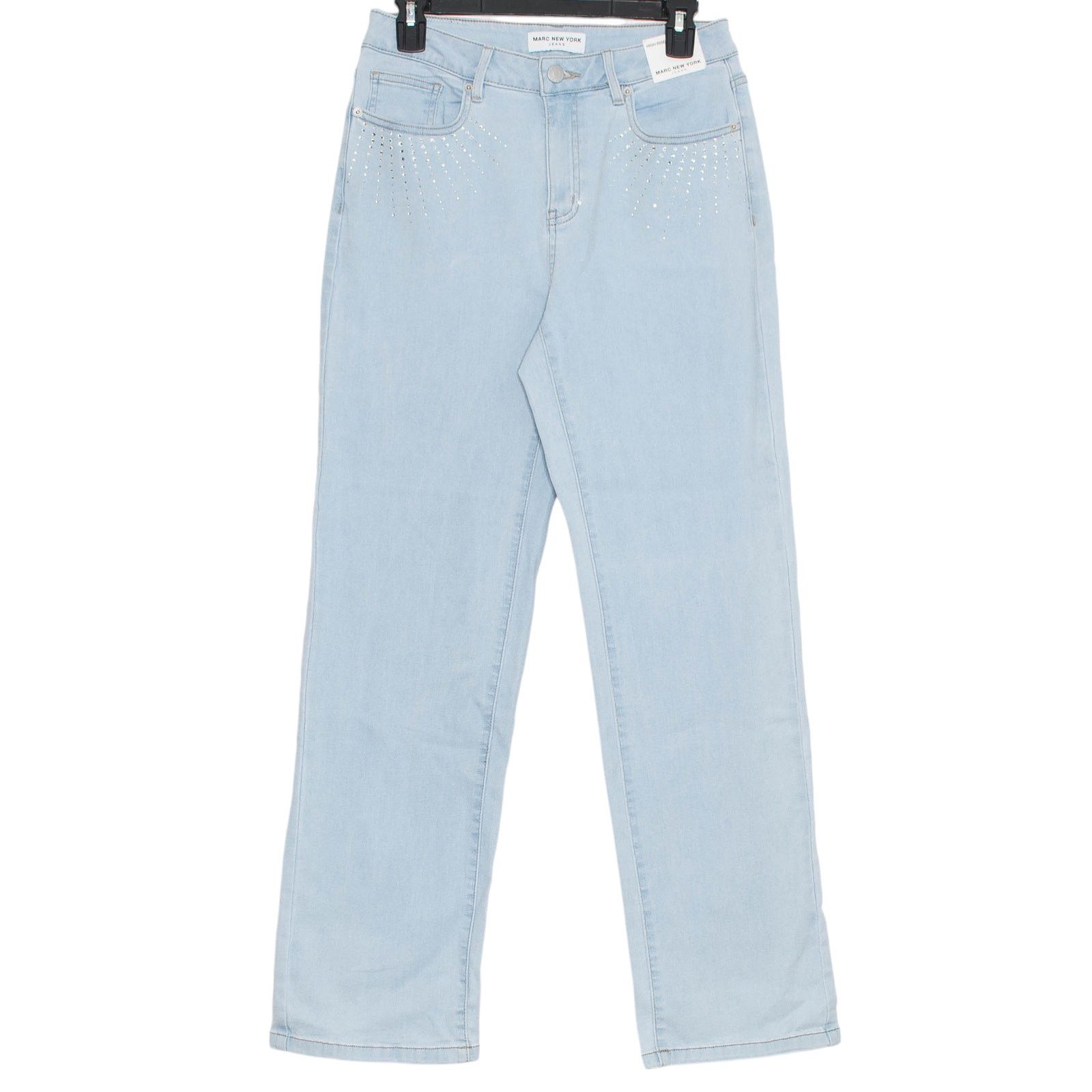 Andrew Marc NWT Marc New York Jeans Wide Leg High Rise Y2K Embellished 6 Size 28" / US 6 / IT 42 - 1 Thumbnail