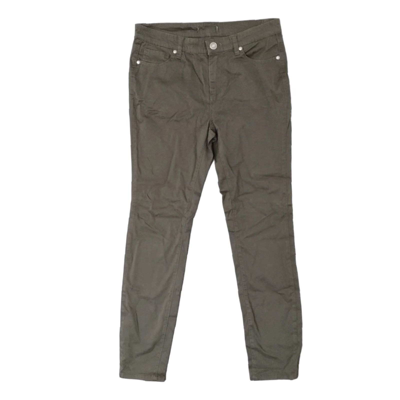 Buffalo David Bitton Buffalo David Bitton Jeans Olive Green Skinny Stretch 6 Women Cotton Blend Denim 28 Inseam Mid Rise Button Zipper 5-Pocket Classic Size 28" / US 6 / IT 42 - 1 Thumbnail