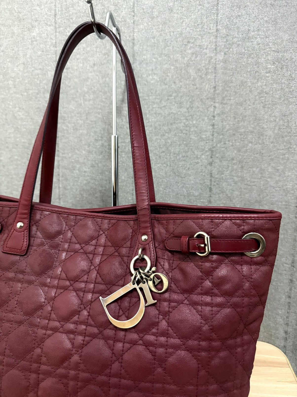 Dior Christian Dior Panarea Cannage Quilted Canvas Tote bag Size ONE SIZE - 3 Thumbnail