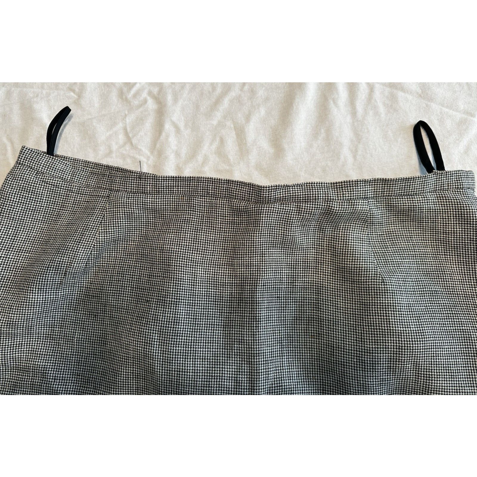 Talbots Talbots Irish Linen Skirt Black&White Sz 14 Linen Preppy Size 33" - 8 Thumbnail