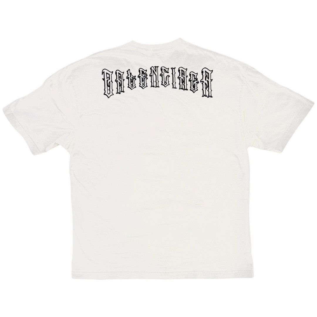 Balenciaga BALENCIAGA GOTHIC TATTOO T-SHIRT Size US M / EU 48-50 / 2 - 1 Thumbnail