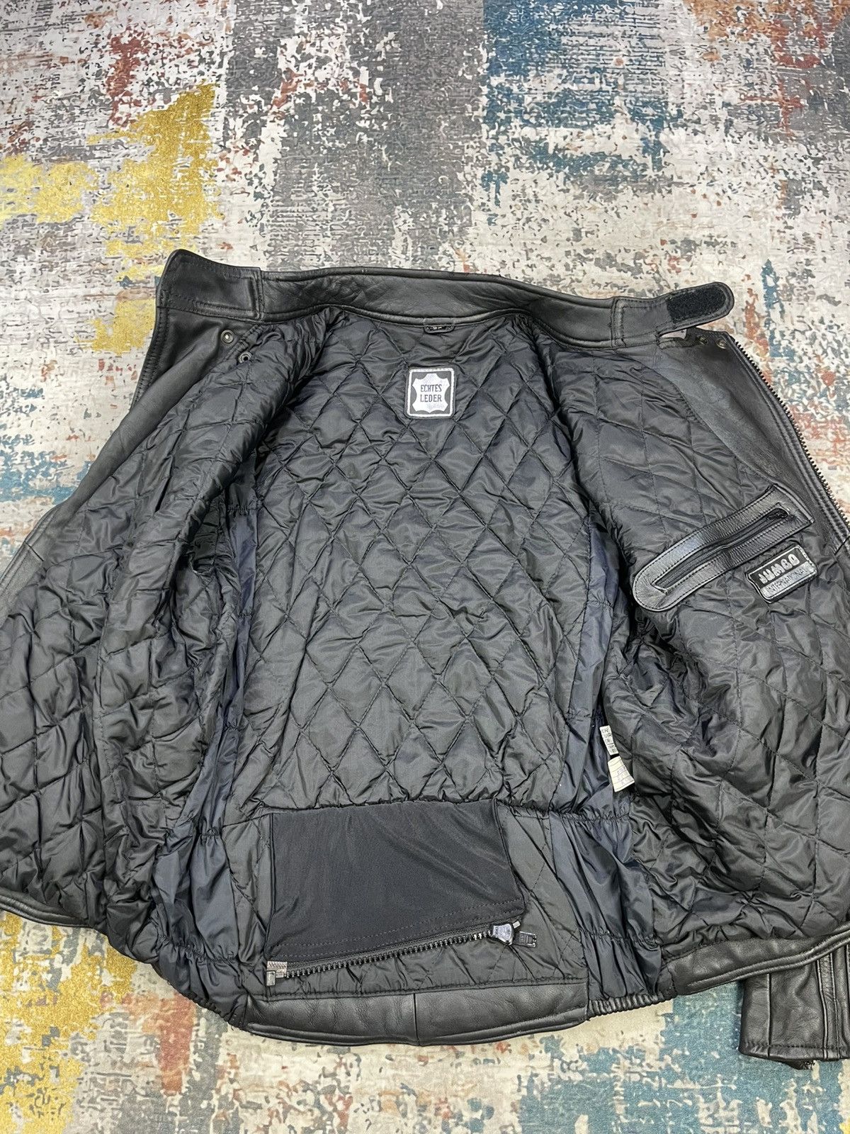 Harley Davidson Vtg Genuine Leather Padded Panel Motorcycle Jacket Size US M / EU 48-50 / 2 - 4 Thumbnail