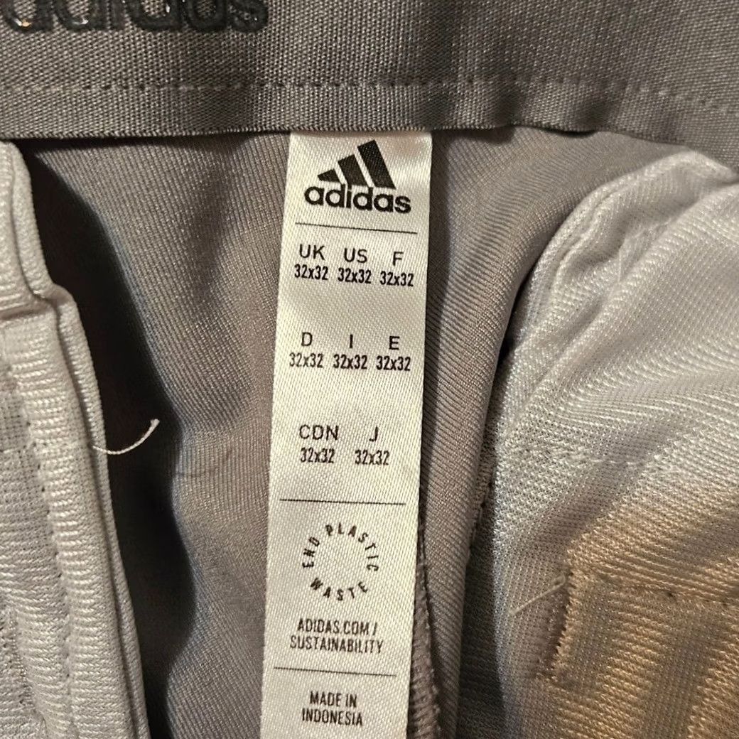 Adidas Adidas Golf Performance Pants Mens Gray 32x32 Chino Stretch Tech Ultimate 365 Size US 32 / EU 48 - 3 Thumbnail