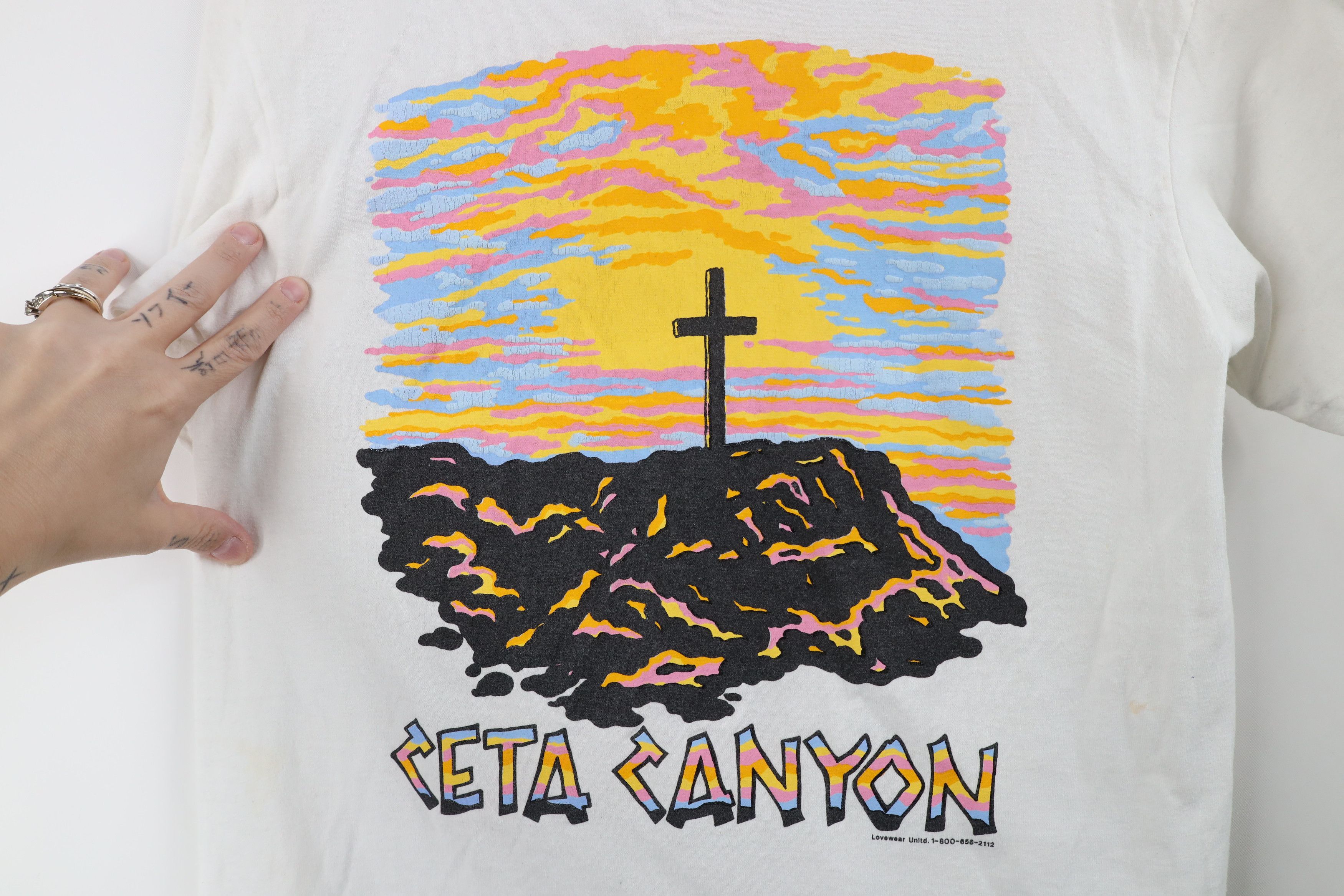 Vintage Vintage 90s Christian Cross Jesus Short Sleeve T-Shirt Size US M / EU 48-50 / 2 - 4 Thumbnail
