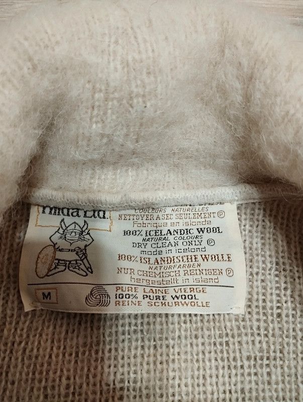Vintage Hilda LTD Icelandic Wool Sweater cardigan size M Size M / US 6-8 / IT 42-44 - 4 Thumbnail