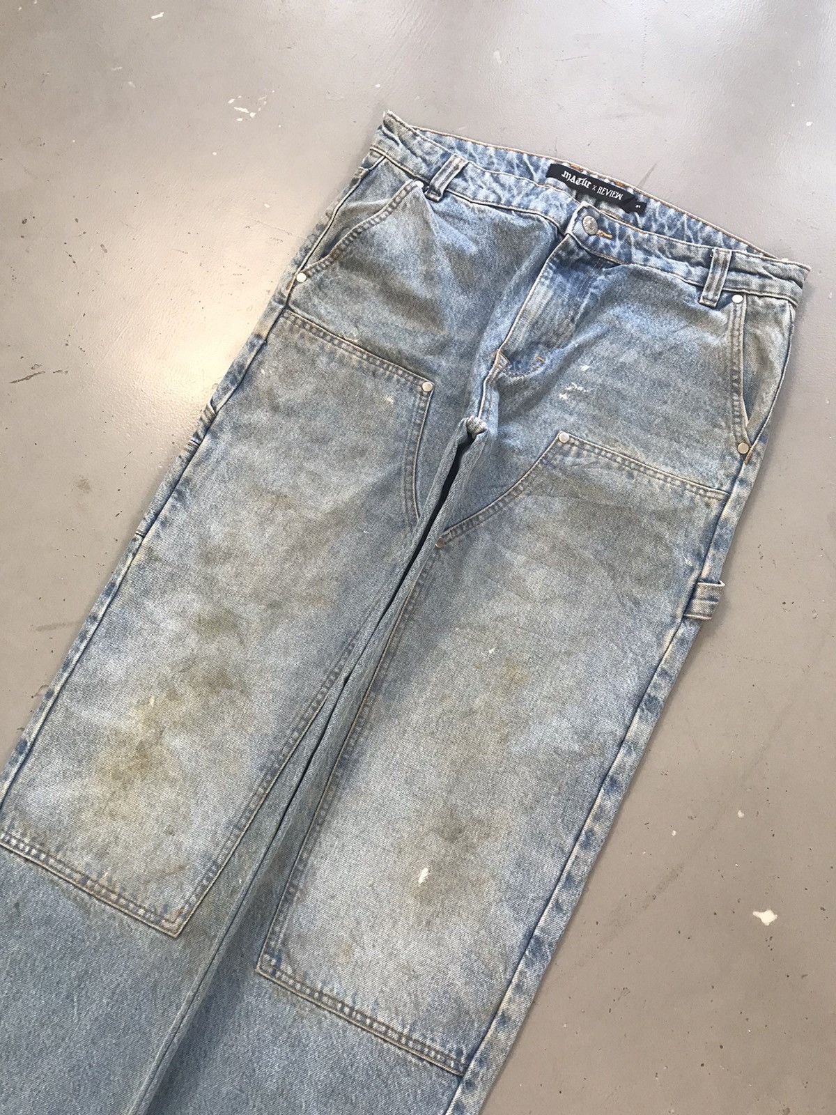 Vintage Vintage dusty double knee carpenter denim Size US 32 / EU 48 - 3 Thumbnail