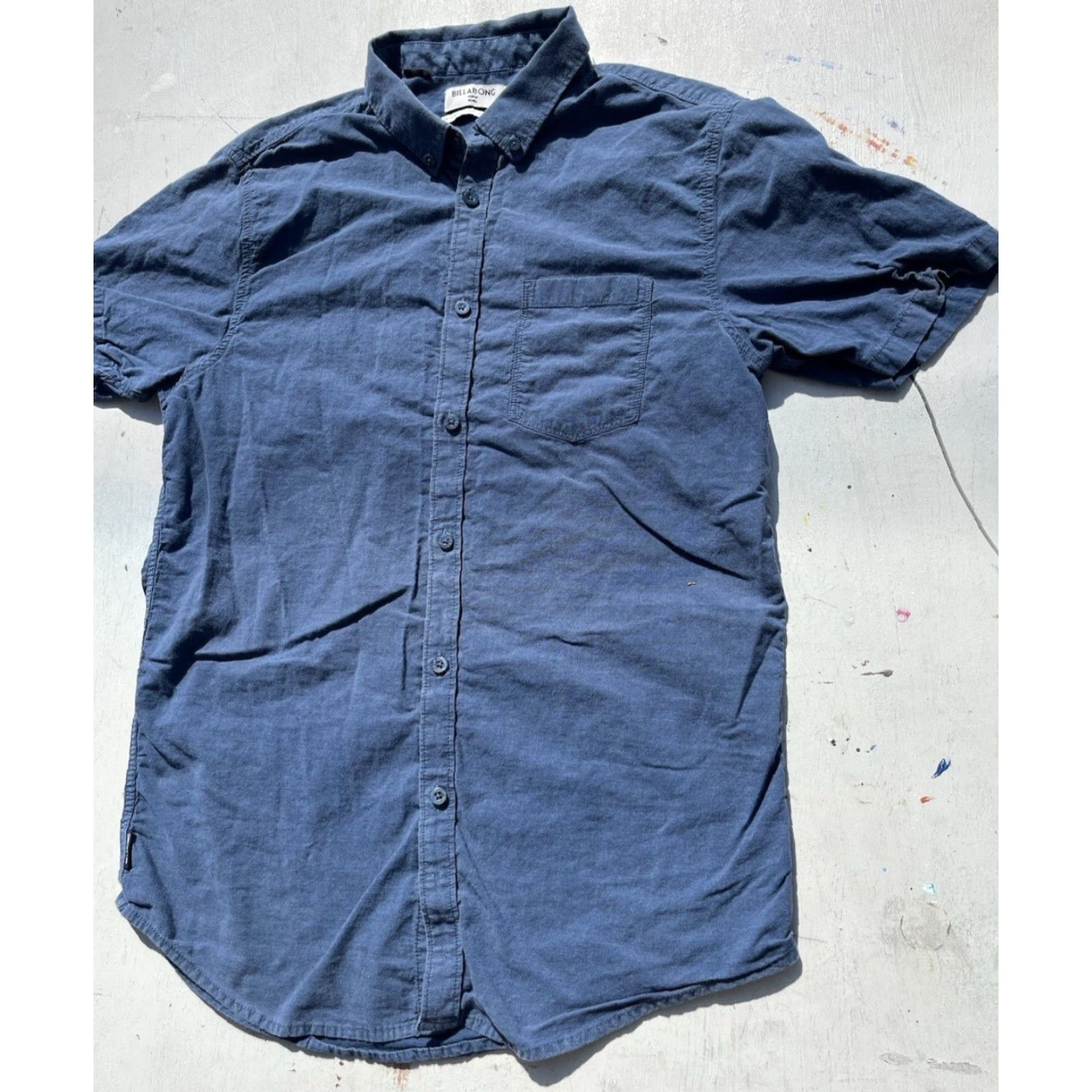 Billabong Billabong Shirt Blue Pocket L Chambray Light Beach Surf Outdoor Camp City Mens Size US L / EU 52-54 / 3 - 6 Thumbnail